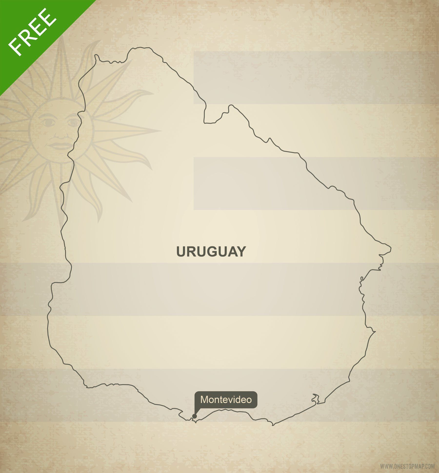 A Printable Map Of South America Beautiful Free Vector Map Of Uruguay Outline