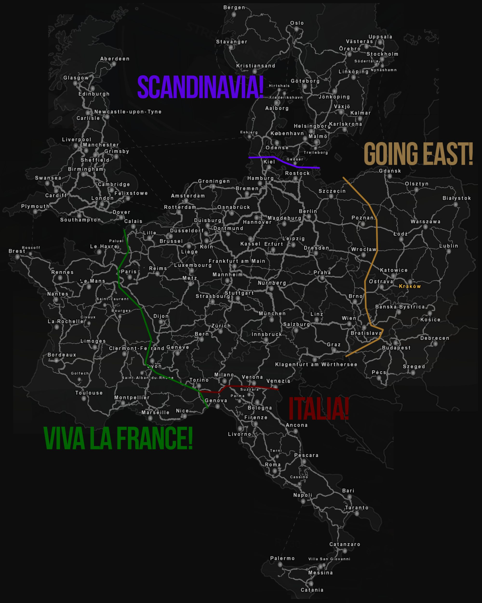 Ets 2 Printable Map Lovely World Of The Game