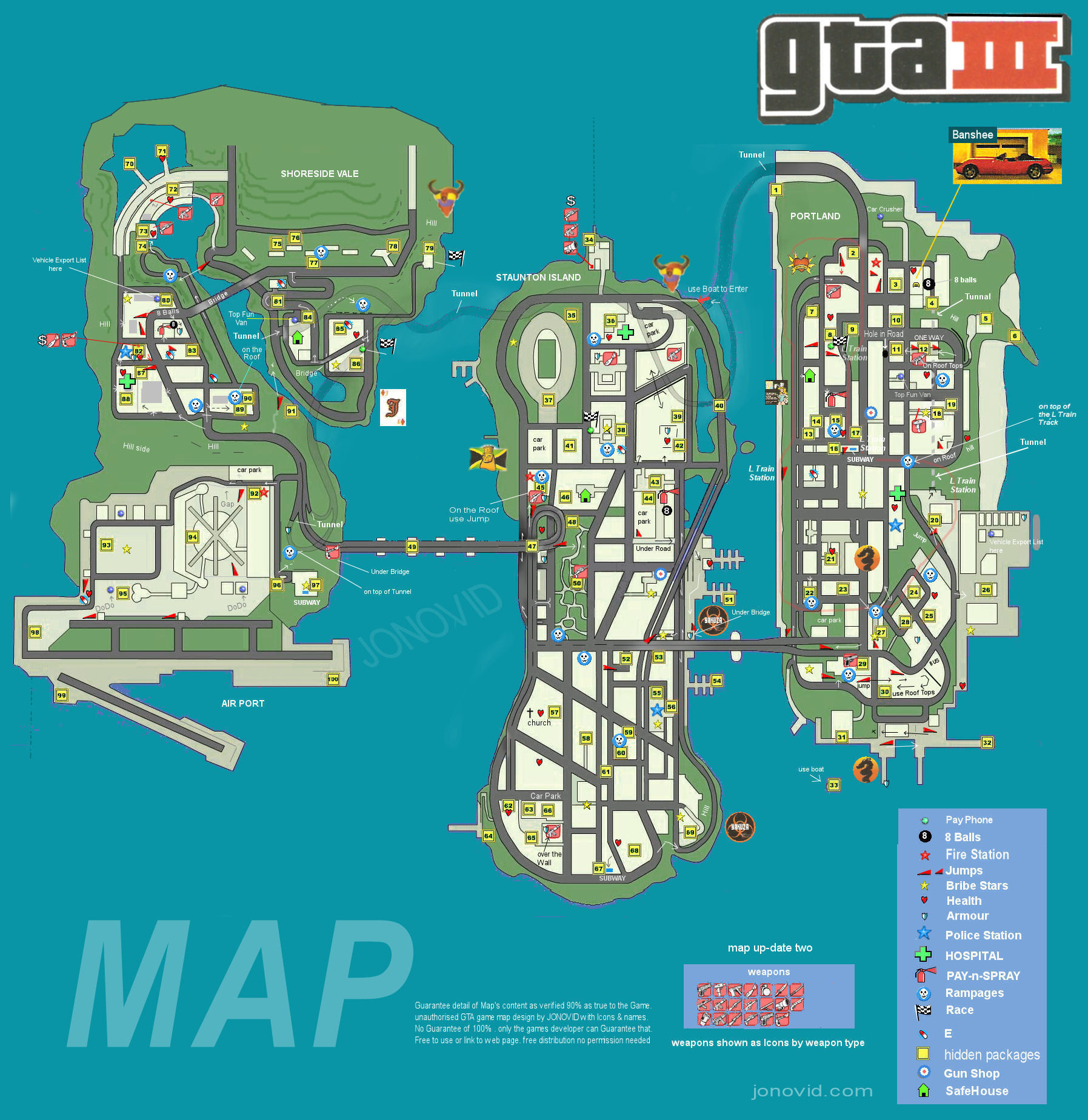 Gta 5 Printable Map Best Of Steam Munity Guide Gta Iii Map