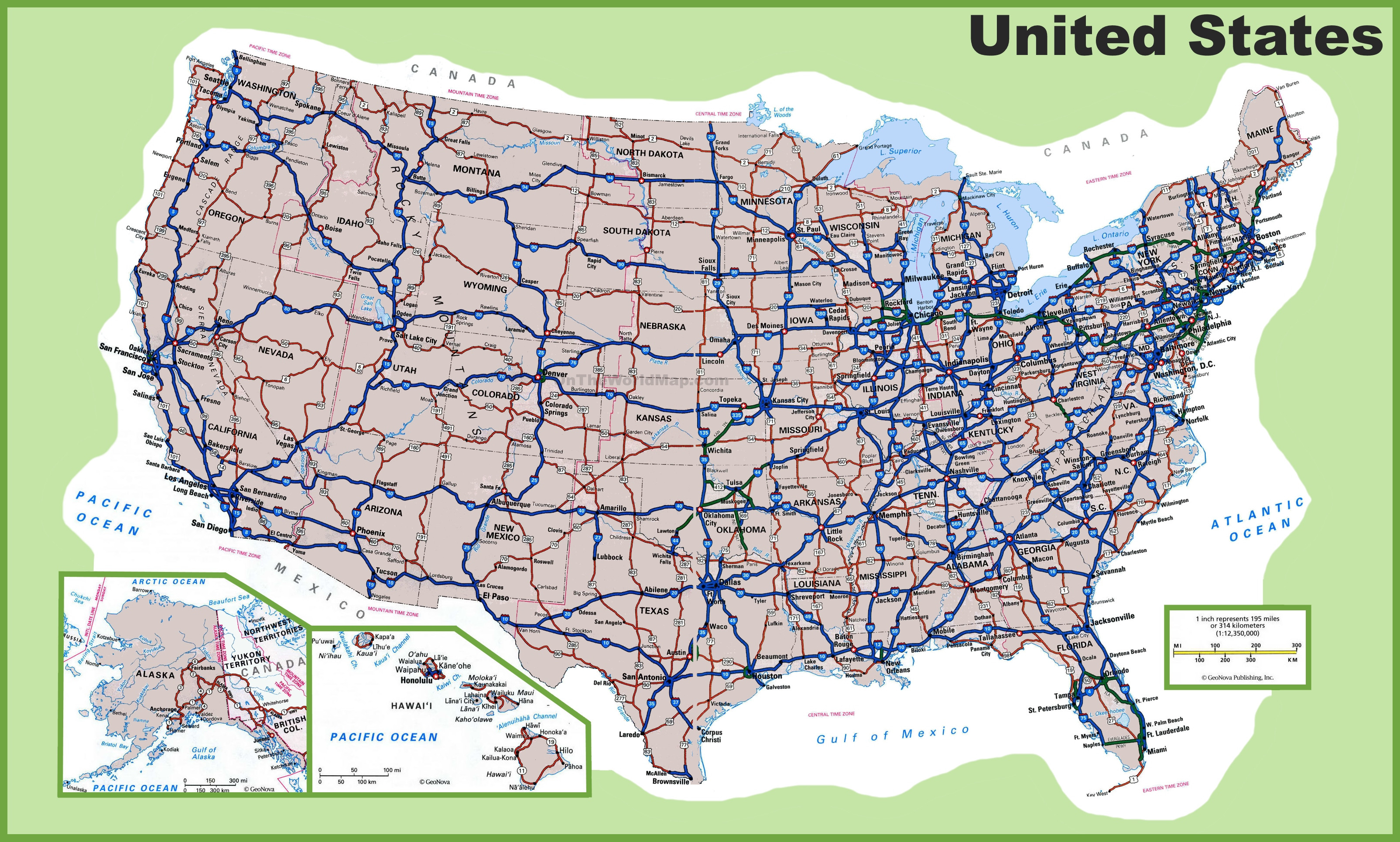 Large Print Map Of The United States Beautiful Usa Maps