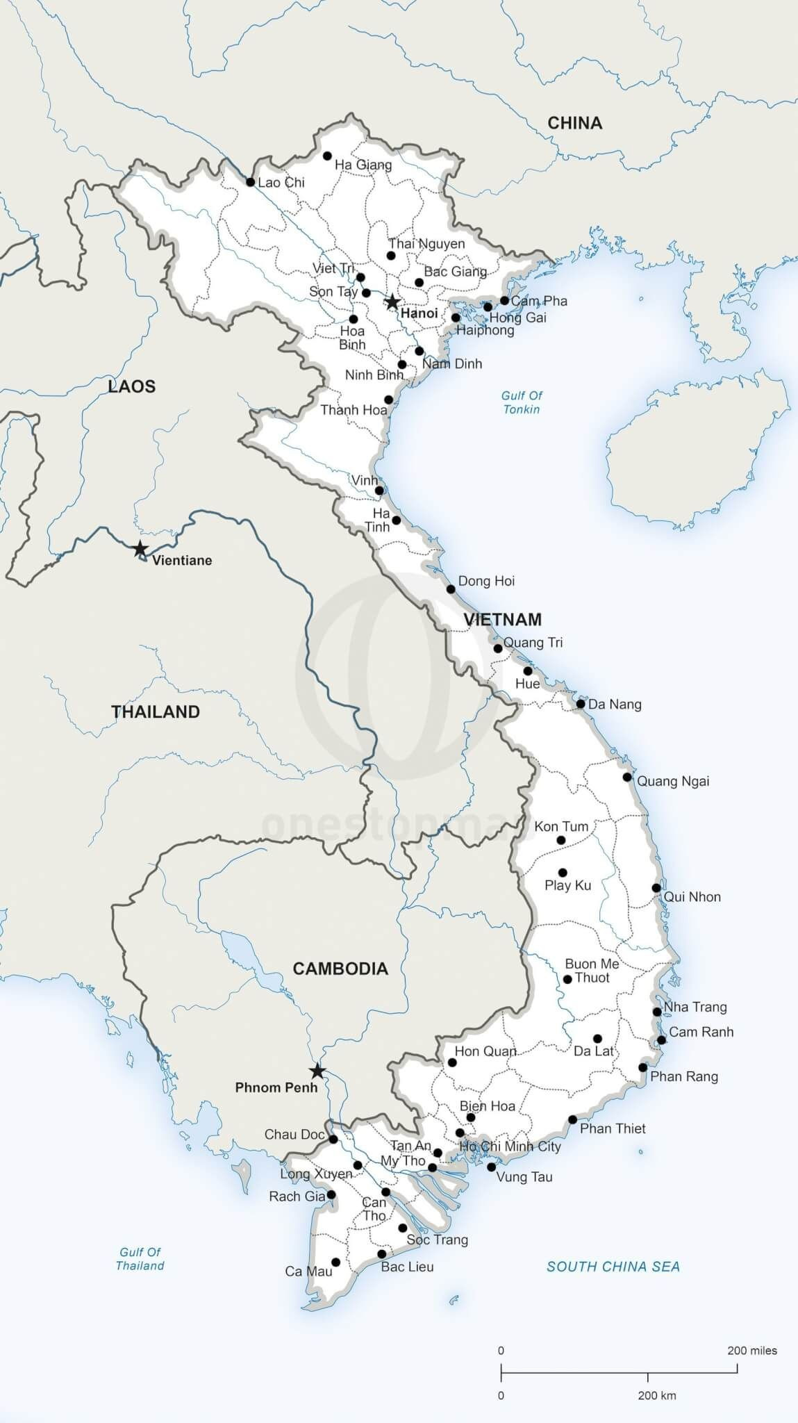 Printable Map Vietnam Printable Maps Geography