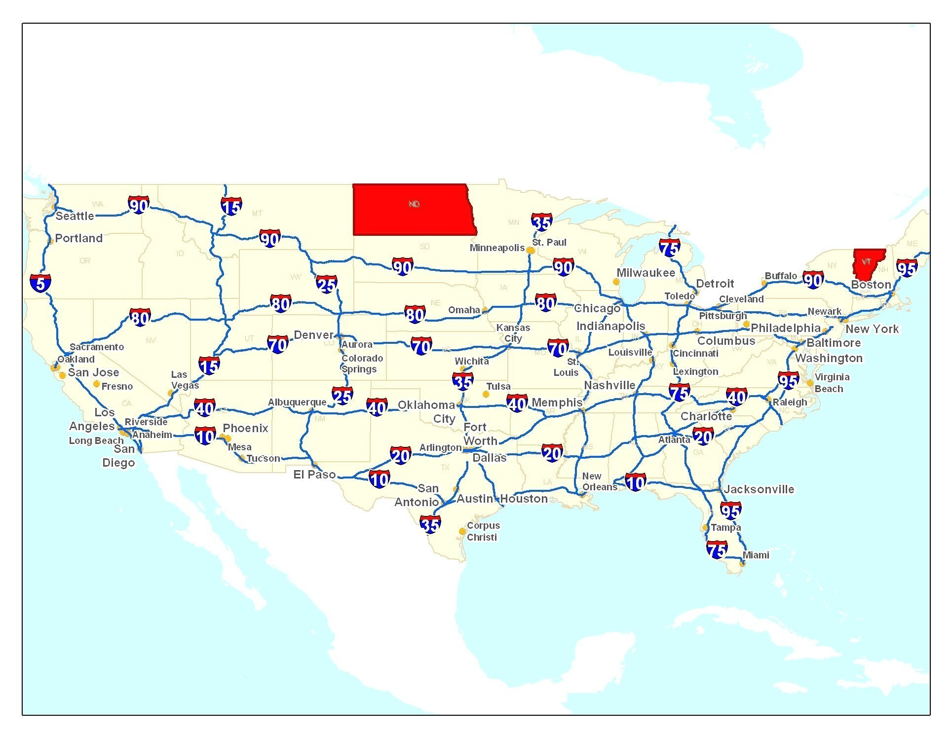 Printable Jacksonville Map Inspirational United States Major Highways Map Free Downloads Interstate Highway