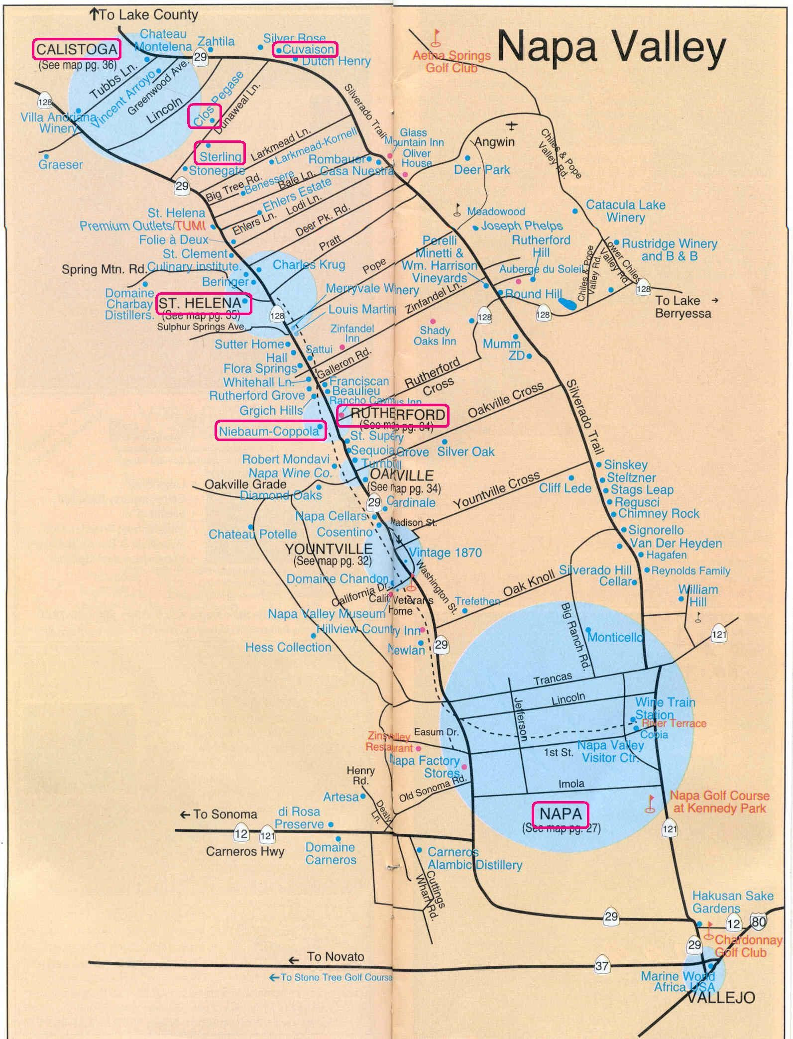 Printable Map And Directions Inspirational Printable Napa Wine Map