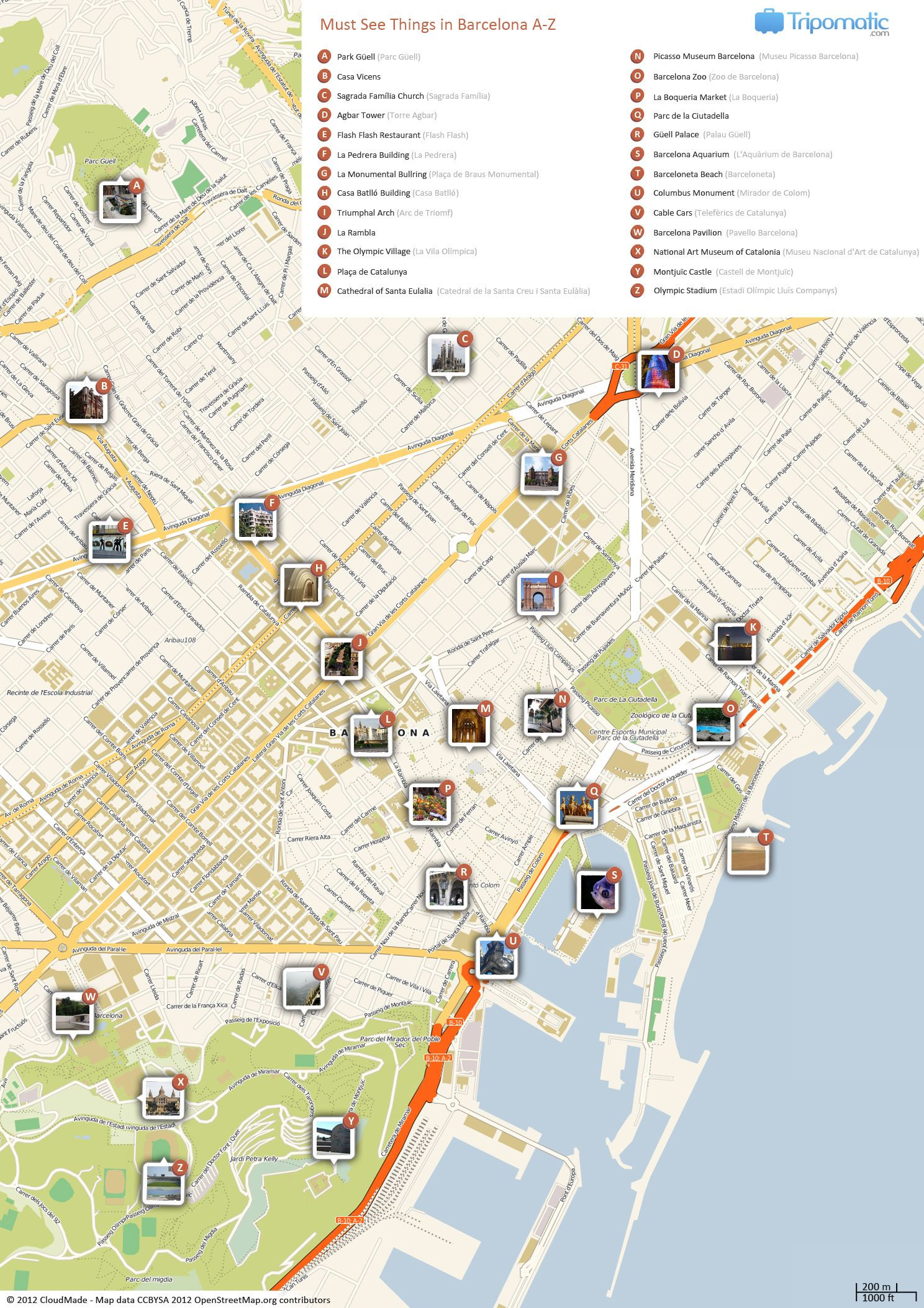 Printable Map Barcelona City Centre Awesome What To See In Barcelona Adventures â°â¾ Pinterest