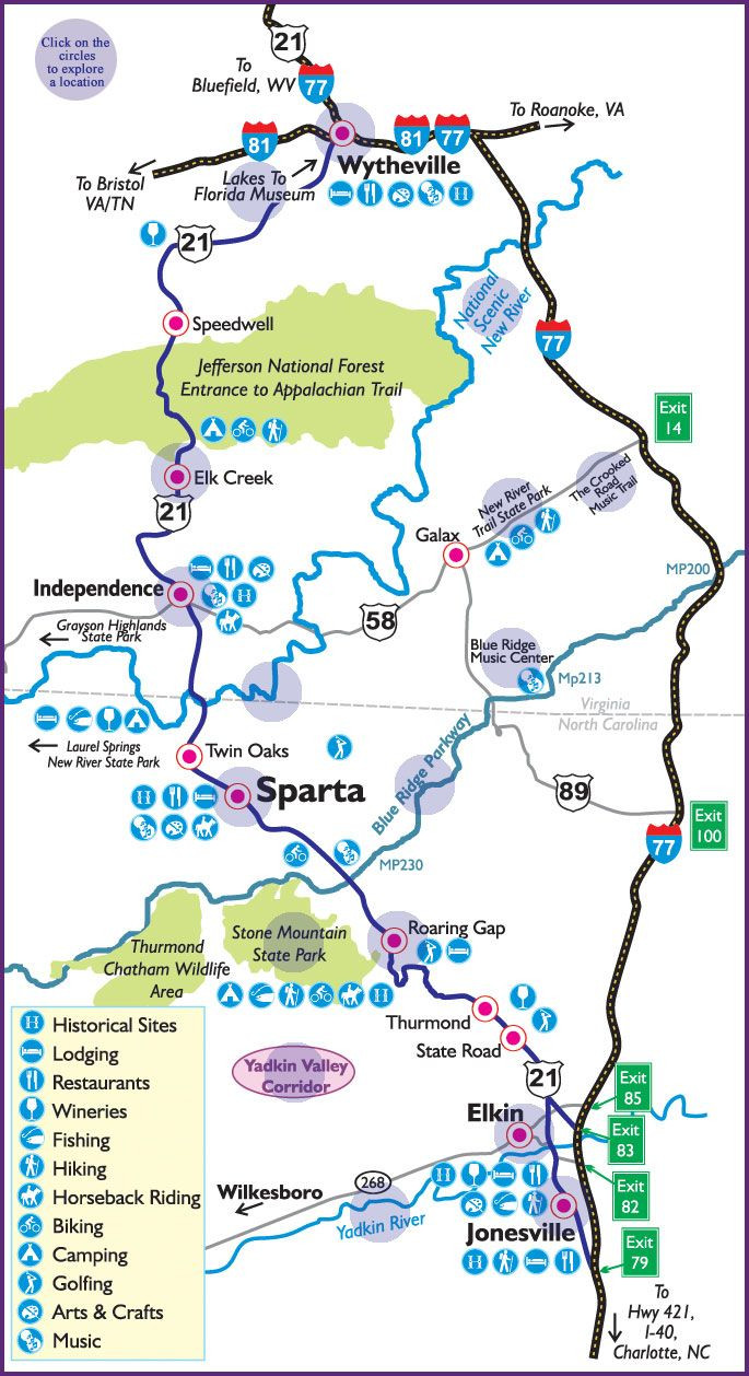 10 Inspirational Printable Map Blue Ridge Parkway