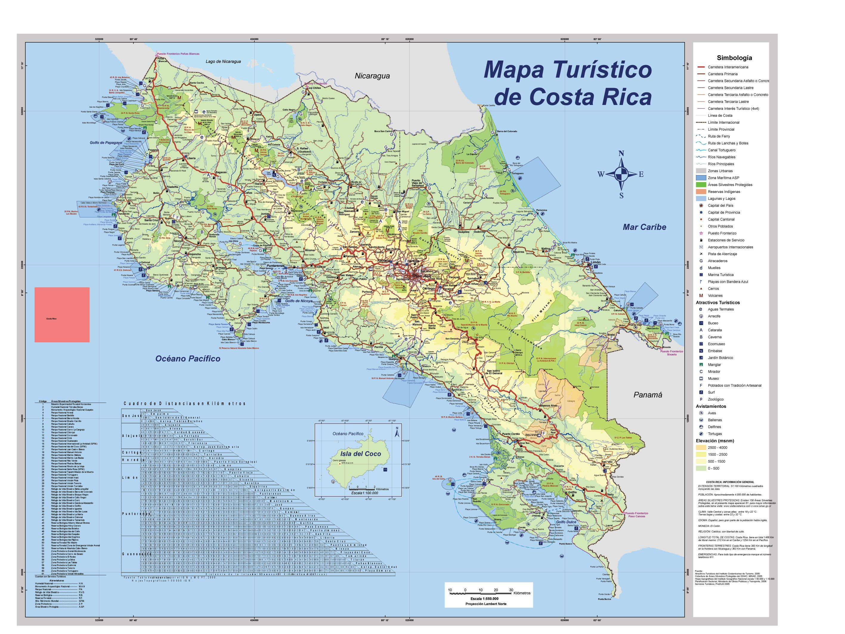 Printable Map Costa Rica Inspirational Printable Road Map Of Costa Rica