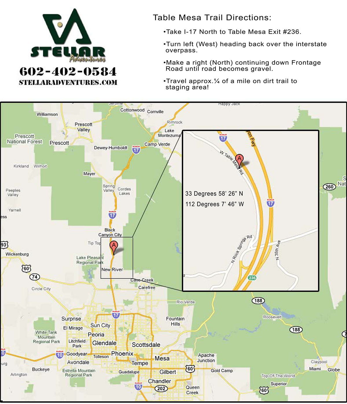 Printable Map Directions Luxury Maps Arizona F Road Adventure Tours By Stellar Adventures