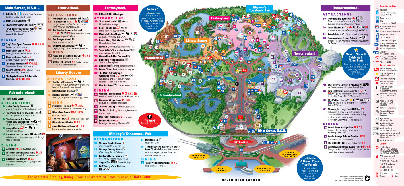Printable Map Disney Hollywood Studios Fresh Park Maps 2009 3 4 Best Walt Disney World