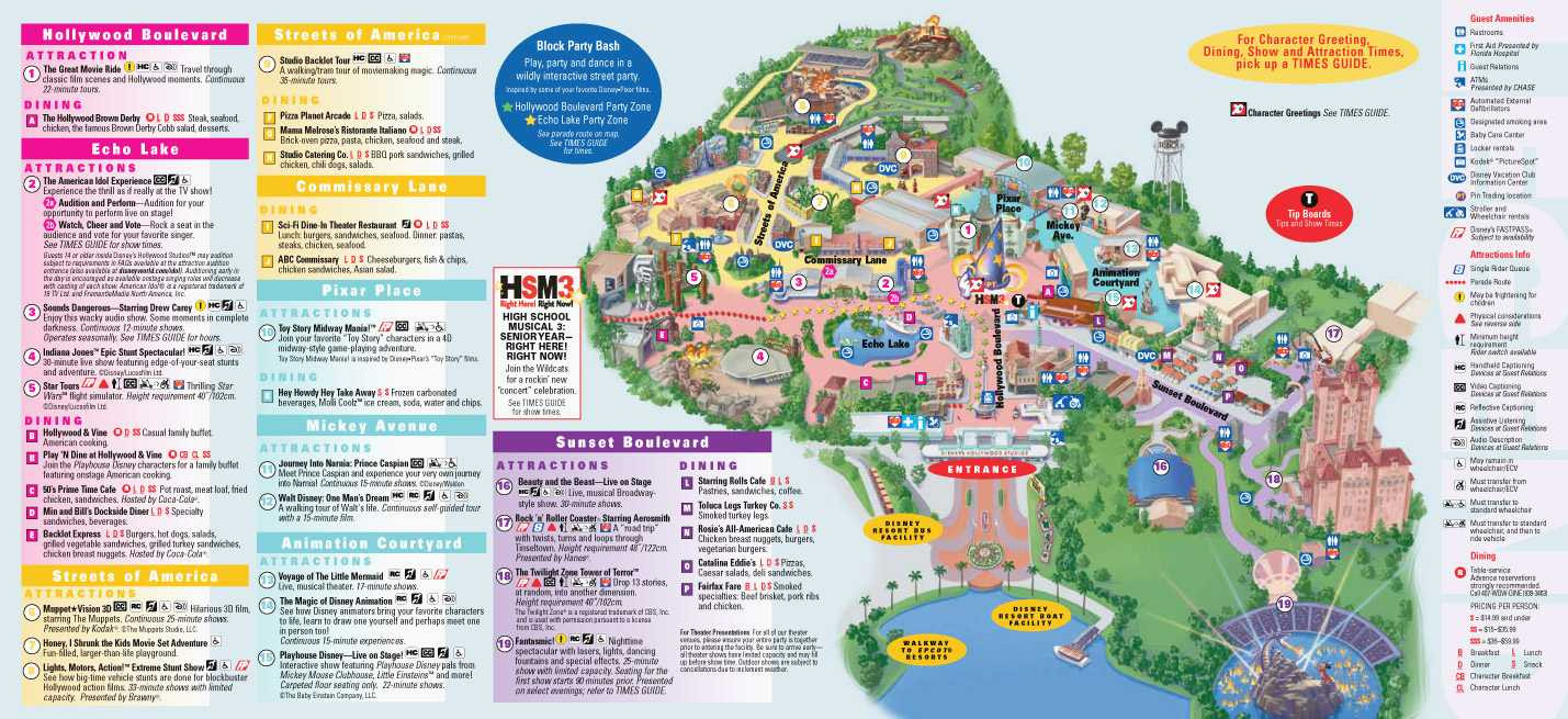 Disney World Hollywood Studios Map Fresh Disney Hollywood Studios