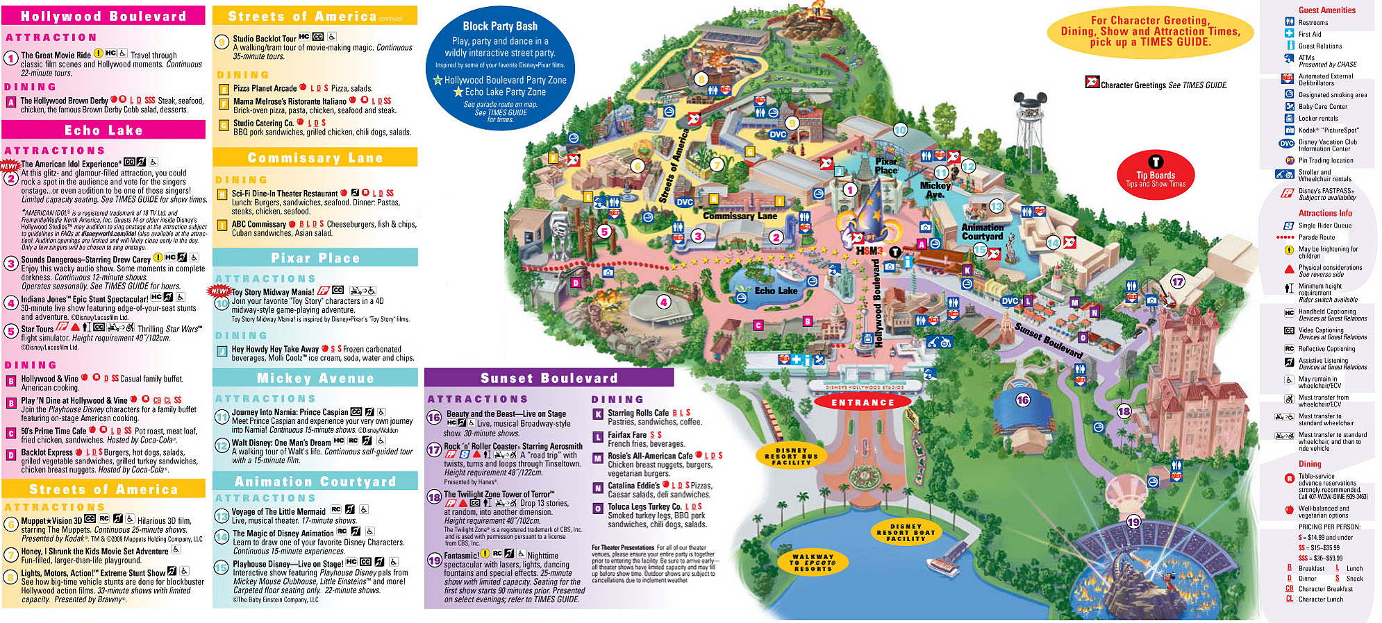 Printable Map Disney Hollywood Studios Luxury Wdw Park Maps Wdwprince At Walt Disney World