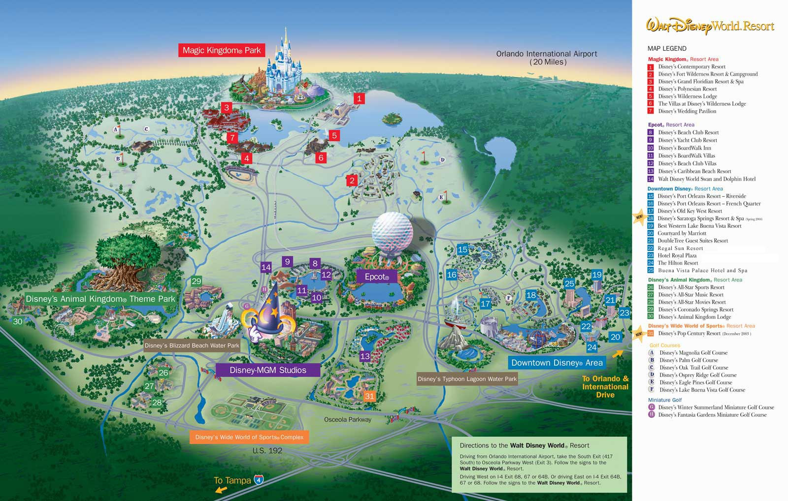 Printable Map Disney World Best Of Map Of Walt Disney World Resort Wdwinfo