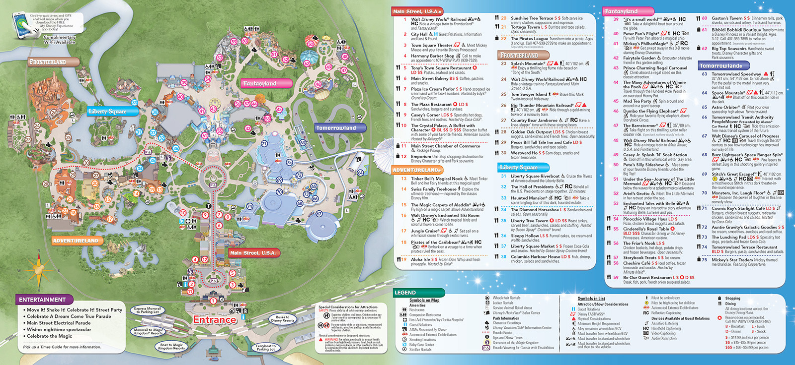 Printable Map Disney World Elegant New 2013 Park Maps And Times Guides 4 Of 20