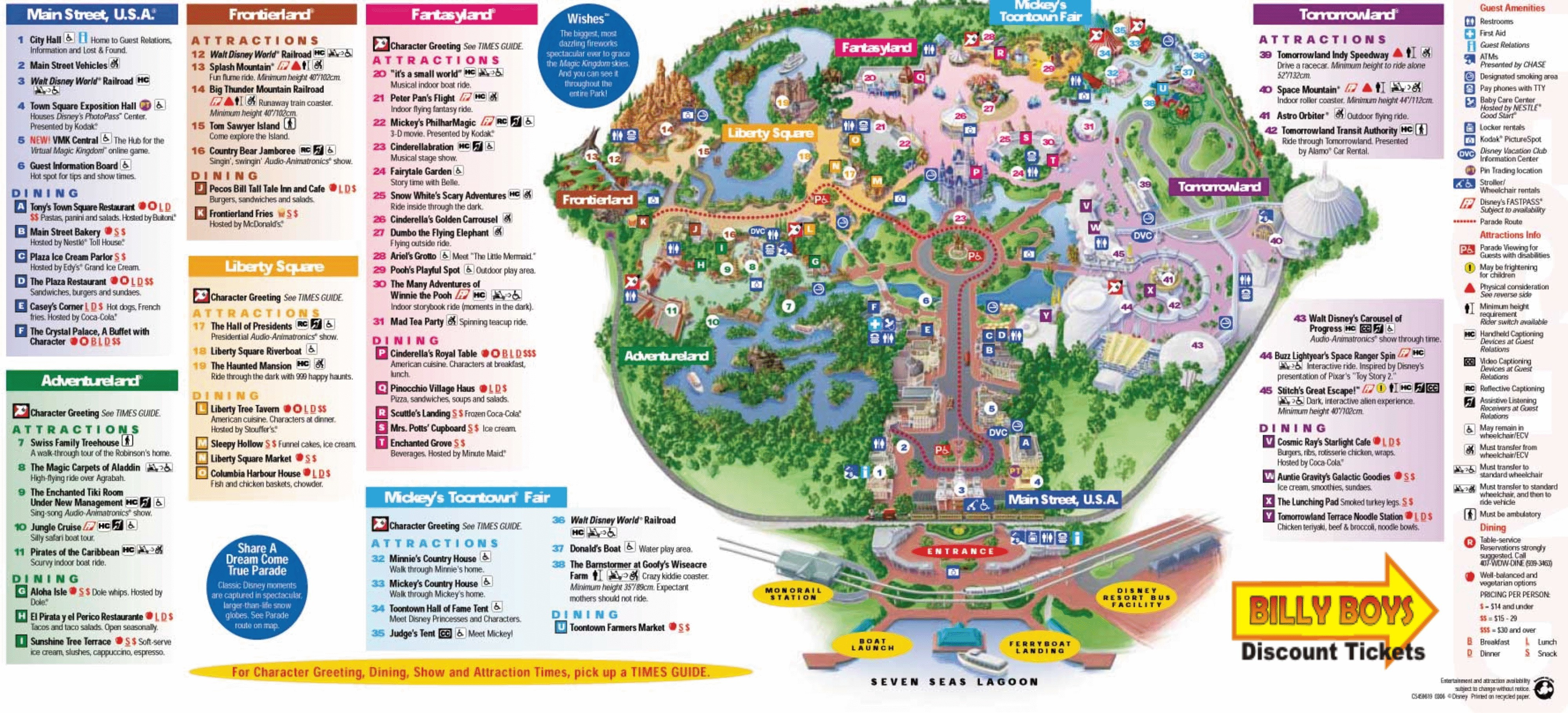 Printable Map Disney World New Disney World Map Magic Kingdom Pdf Inspirationa Walt New Maps