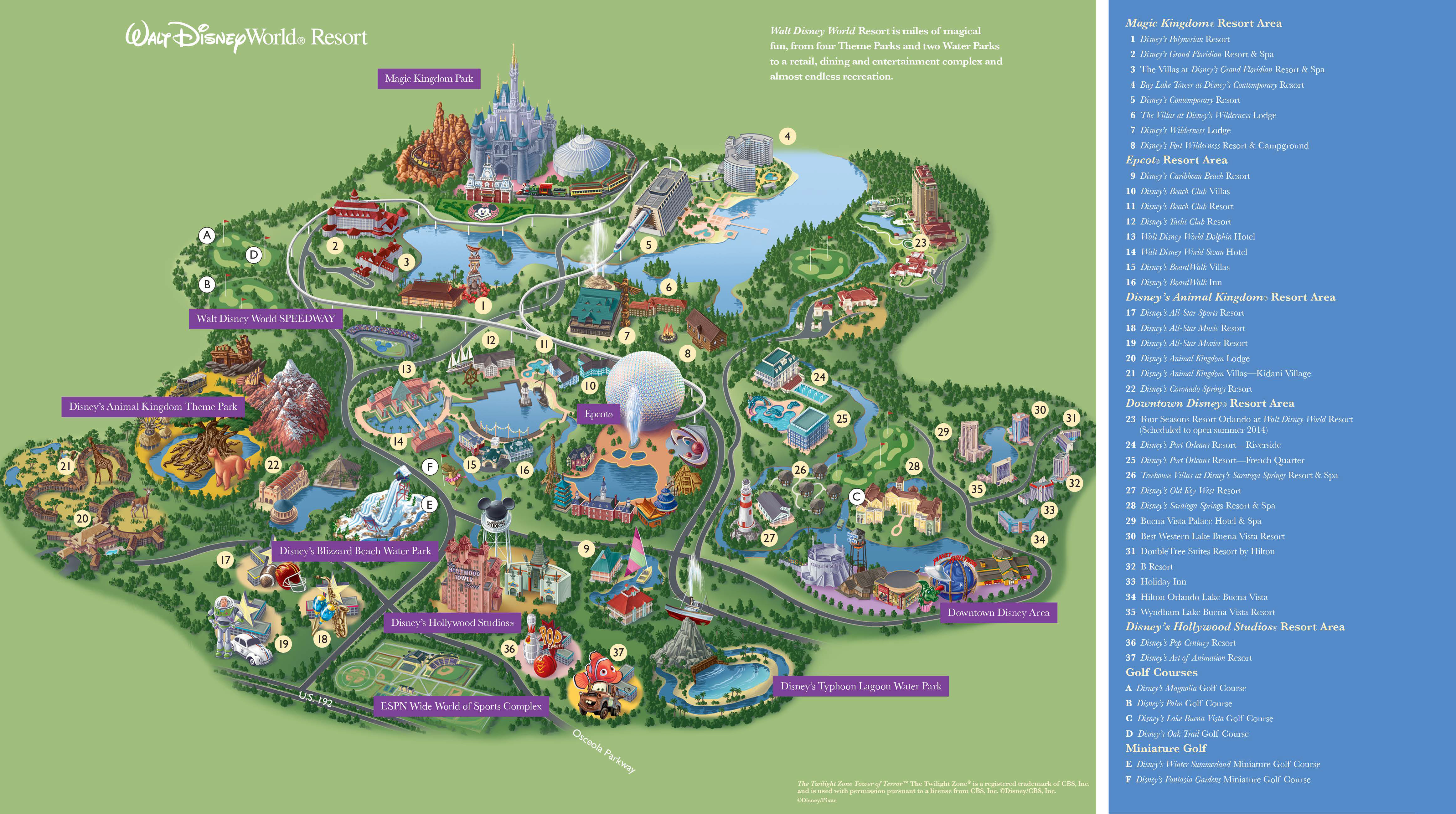 Printable Map Disney World New Walt Disney World Florida Map Pdf Verkuilenschaaij For Maps At