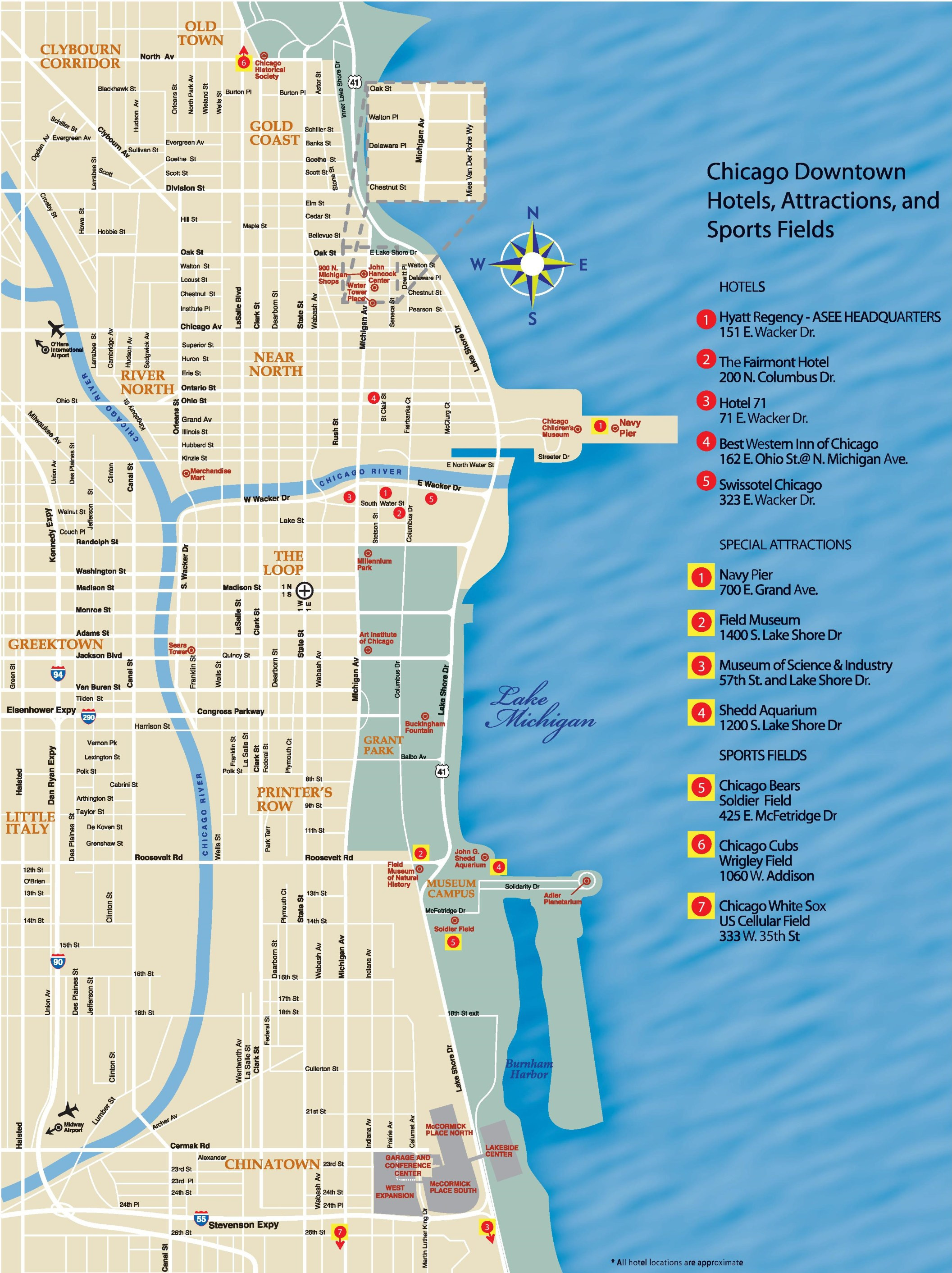 10 New Printable Map Downtown Chicago Printable Map