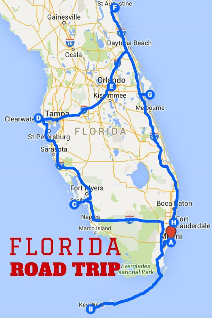 Printable Map For Road Trip Luxury Uncover The Perfect Florida Road Trip Florida Pinterest