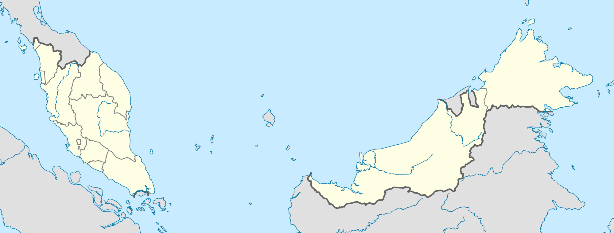 Map showing the location of Penang National Park