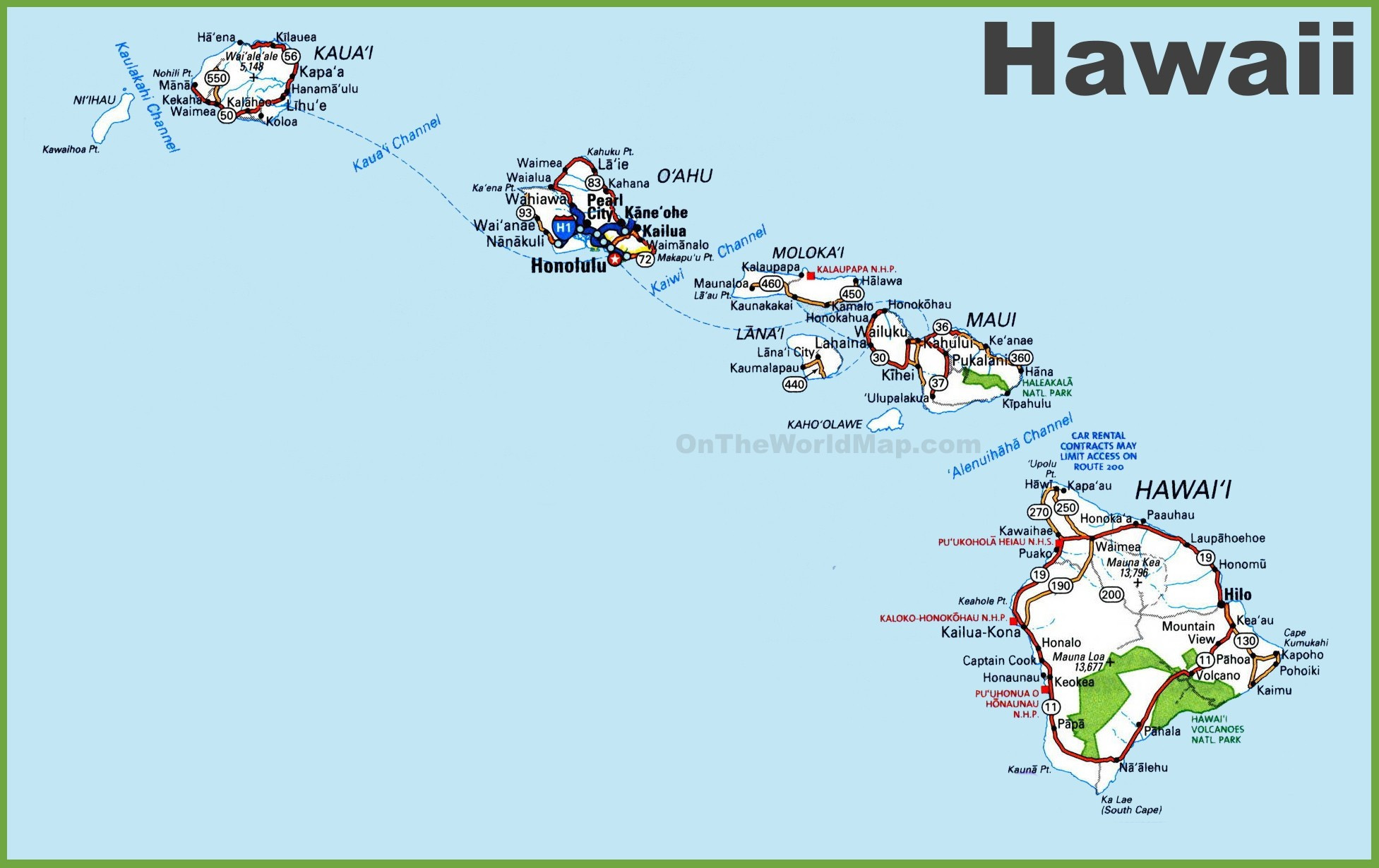 Printable Map Hawaiian Islands Inspirational Hawaii Map Geography Hawaii Map Hawaii Worldatlas Where Is