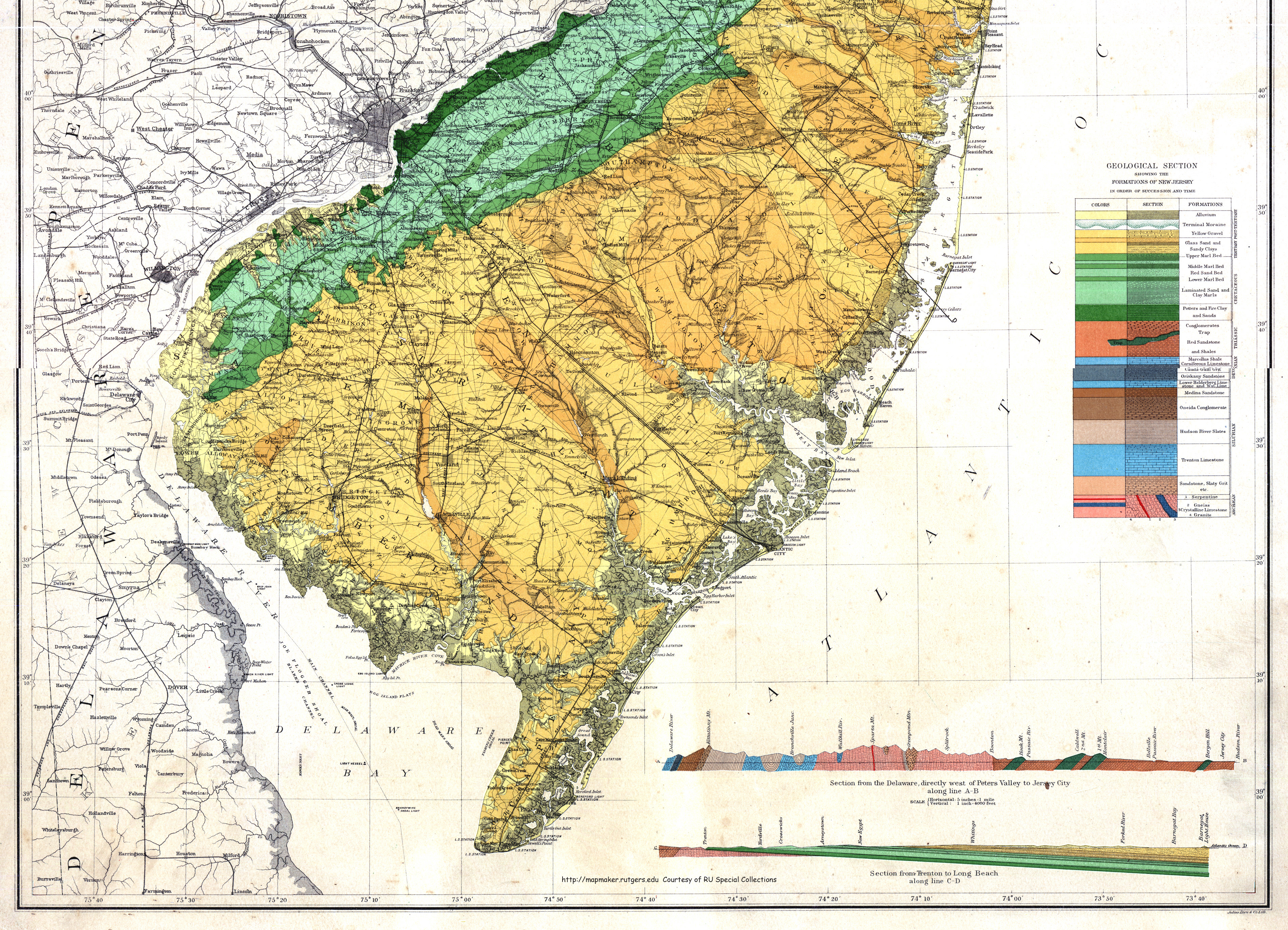 Printable Map Historic District Savannah Ga Fresh New Jersey Historical Maps