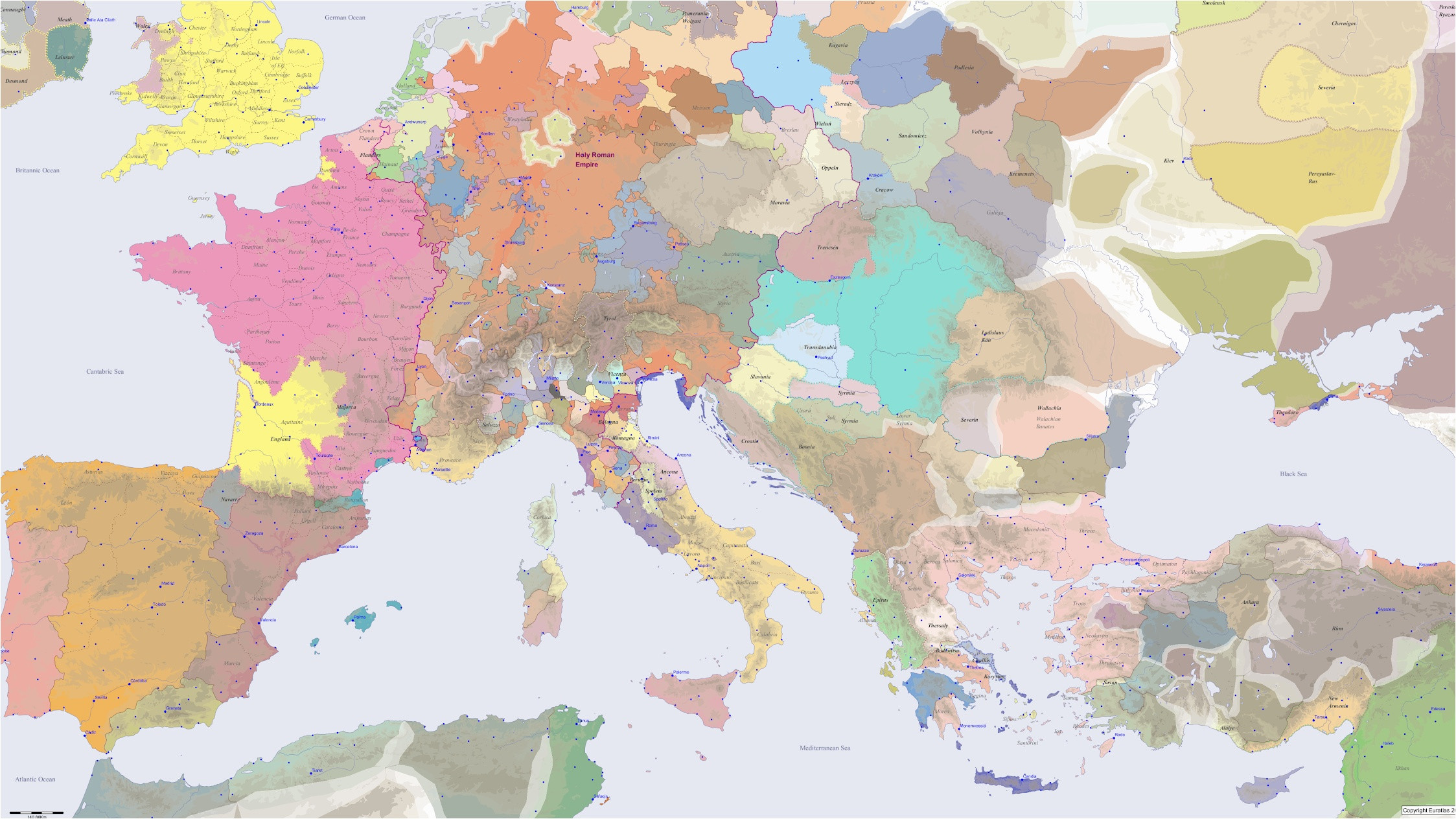 Euratlas Nüssli Apps Google Play Europe Map with Oceans 0d