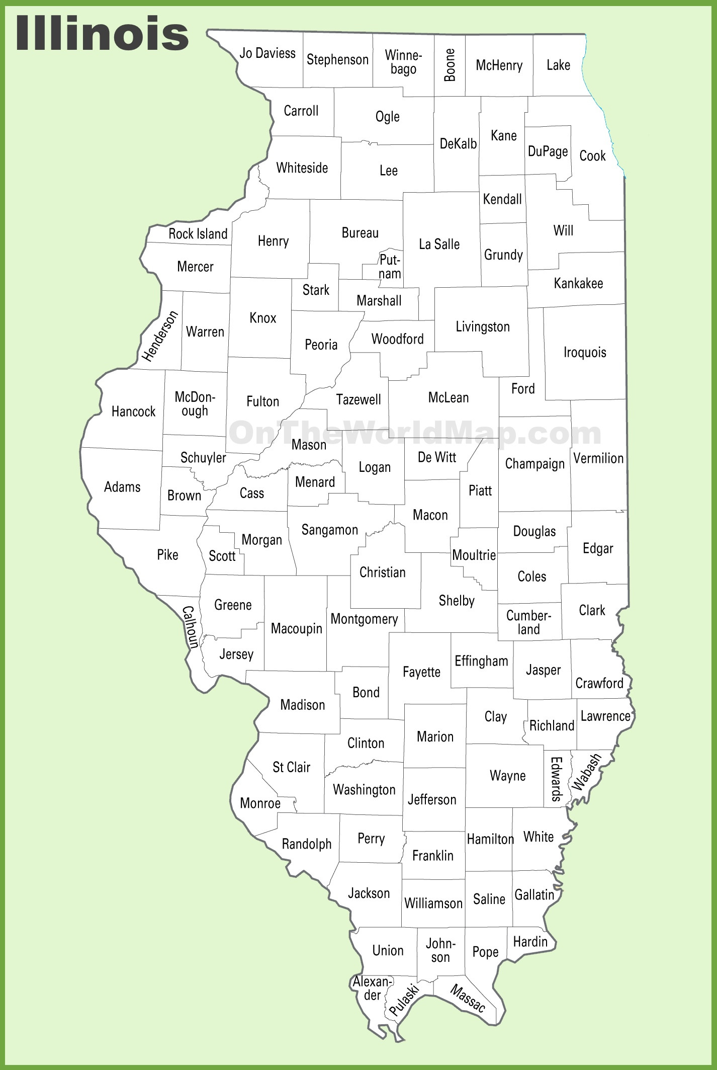 Illinois State Maps USA