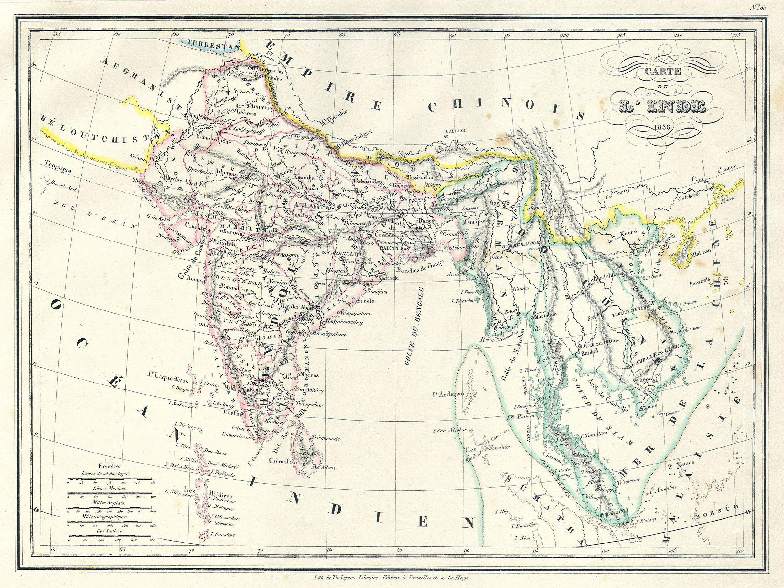 Printable Map India Fresh File 1837 Malte Brun Map Of India Burma And Southeast Asia Siam
