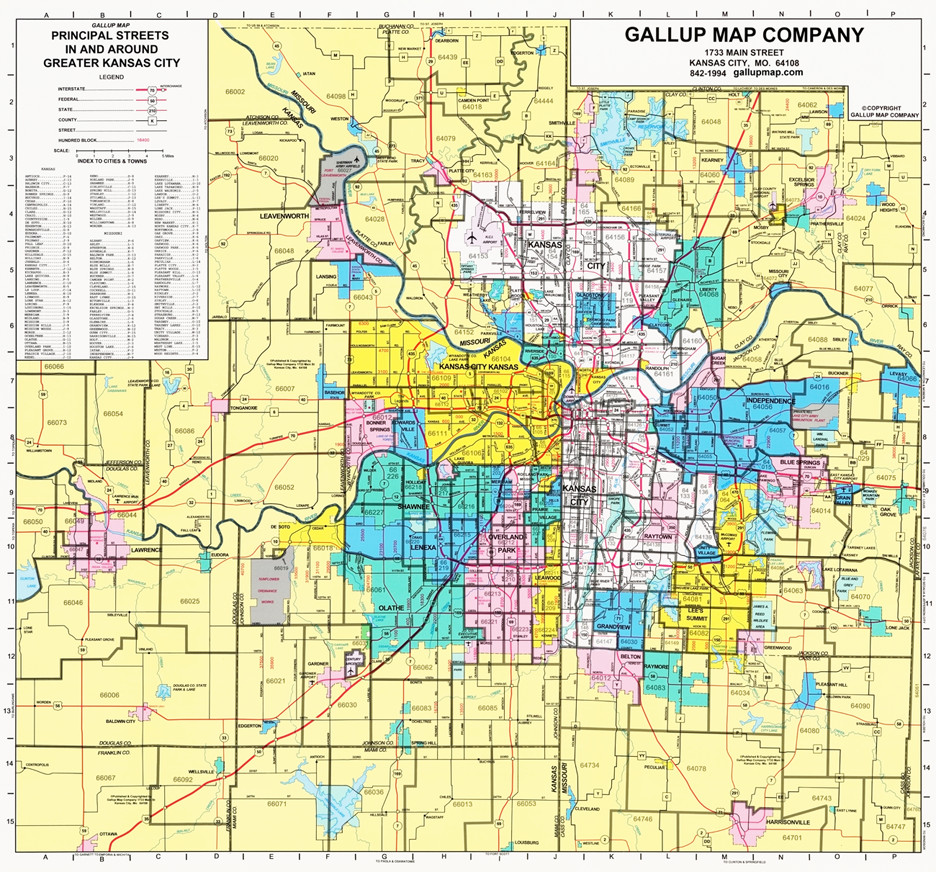 Printable Map Kansas City New Daily