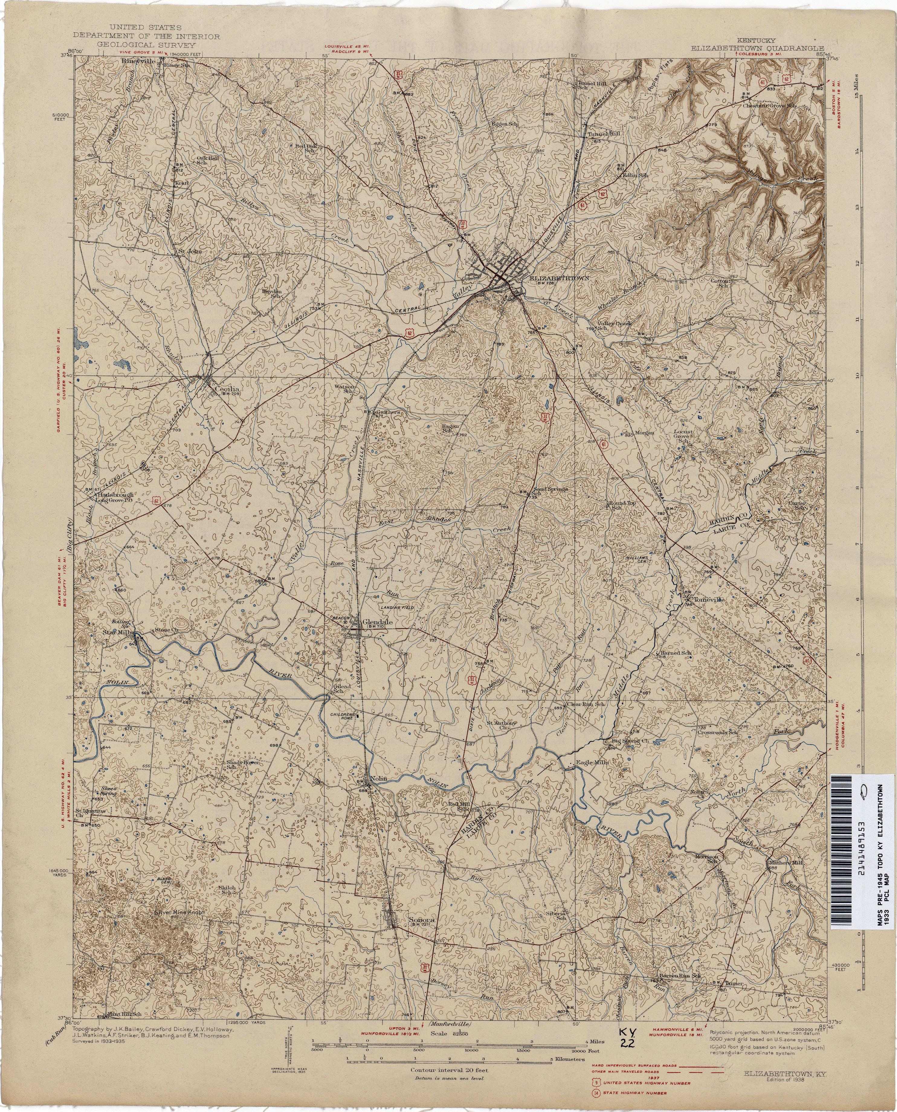 Printable Map Kentucky Luxury Kentucky Historical Topographic Maps Perry Casta±eda Map