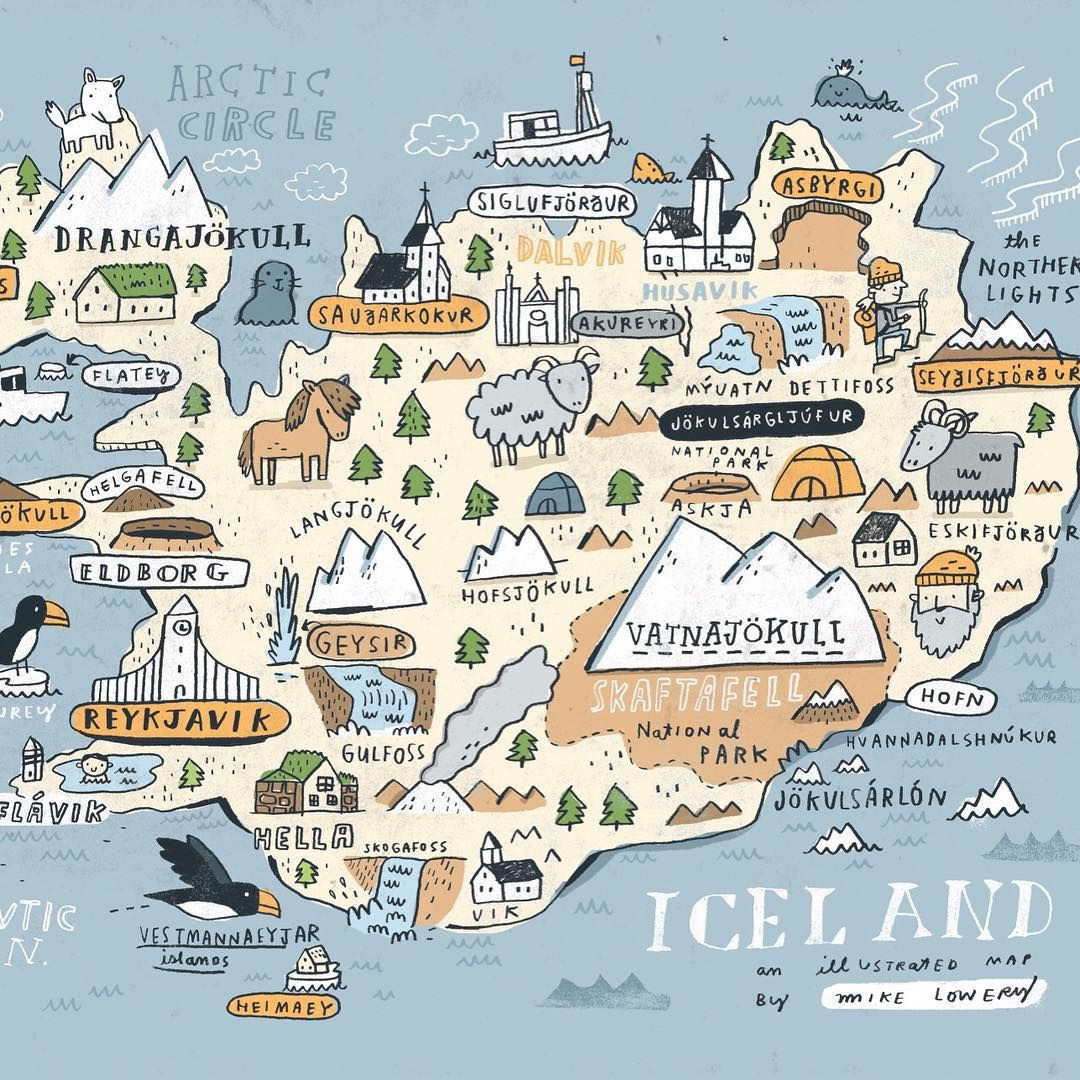 Printable Map Key Beautiful Sneak Peek At My Iceland Map Iceland Sketchbook Available Soon