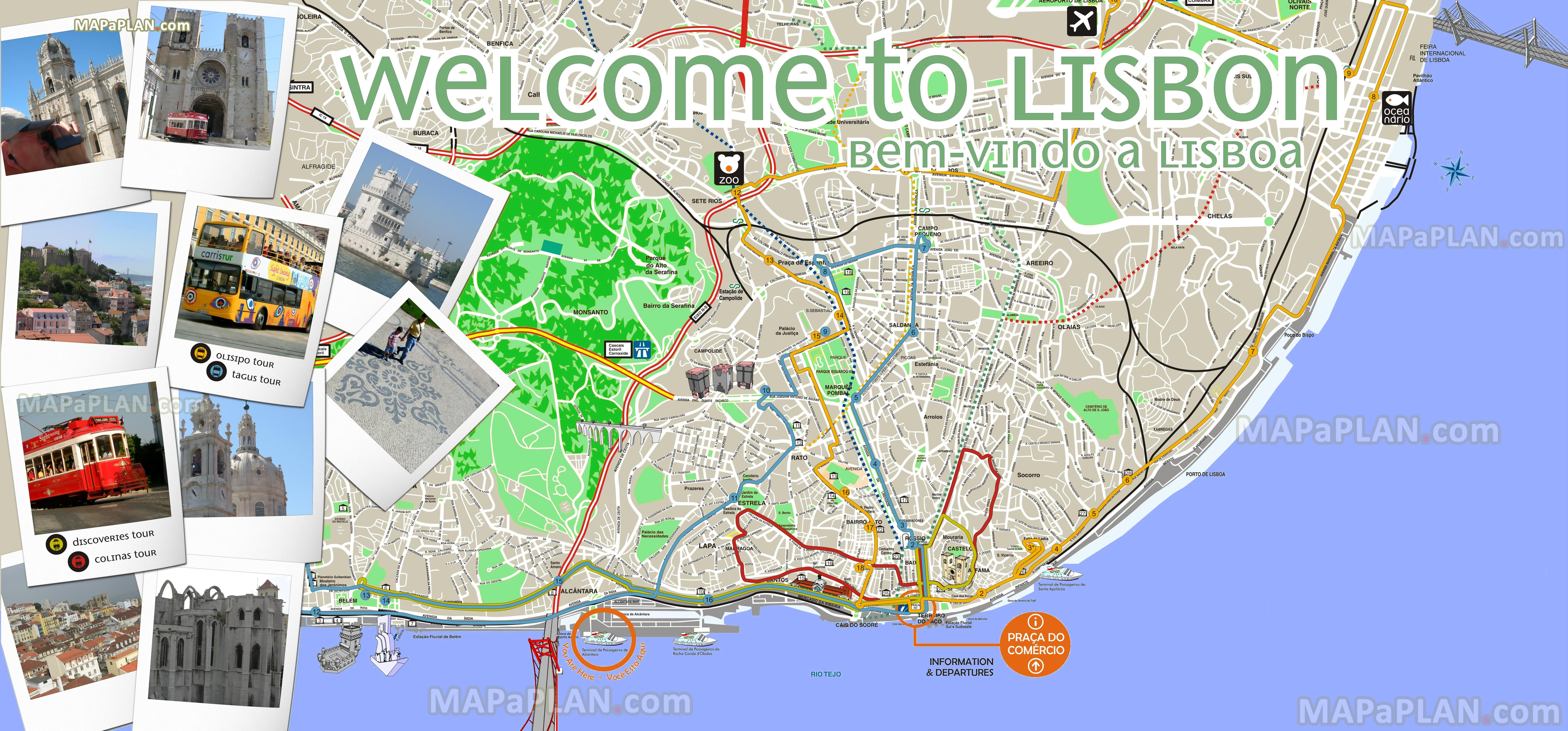 Printable Map Lisbon Inspirational Lisbon Maps Top Tourist Attractions Free Printable City Street Map