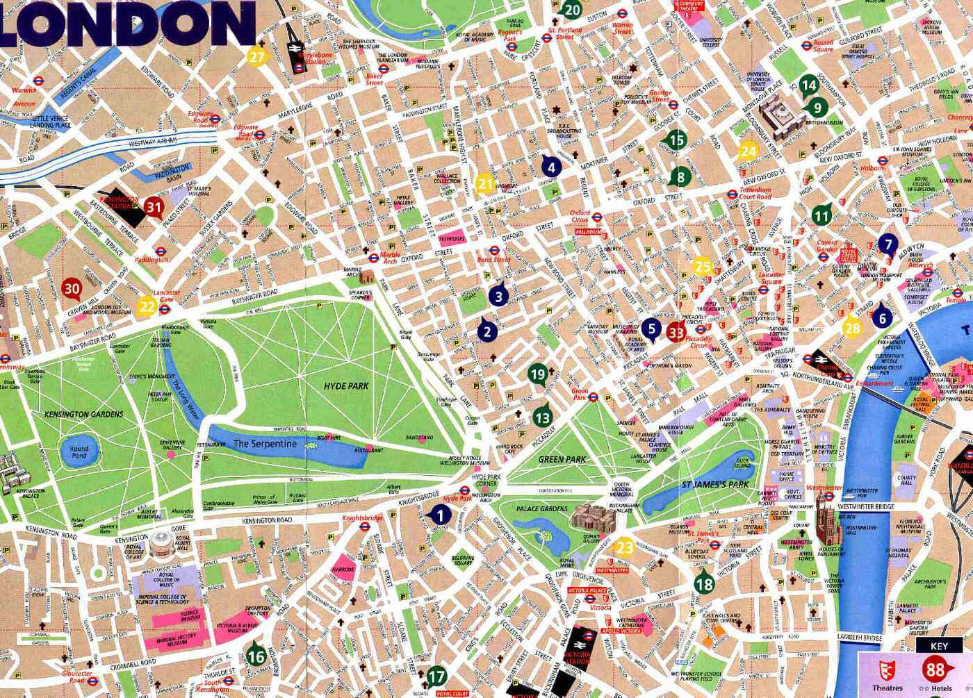 london tourist map for kids Full HD MAPS Locations Another World