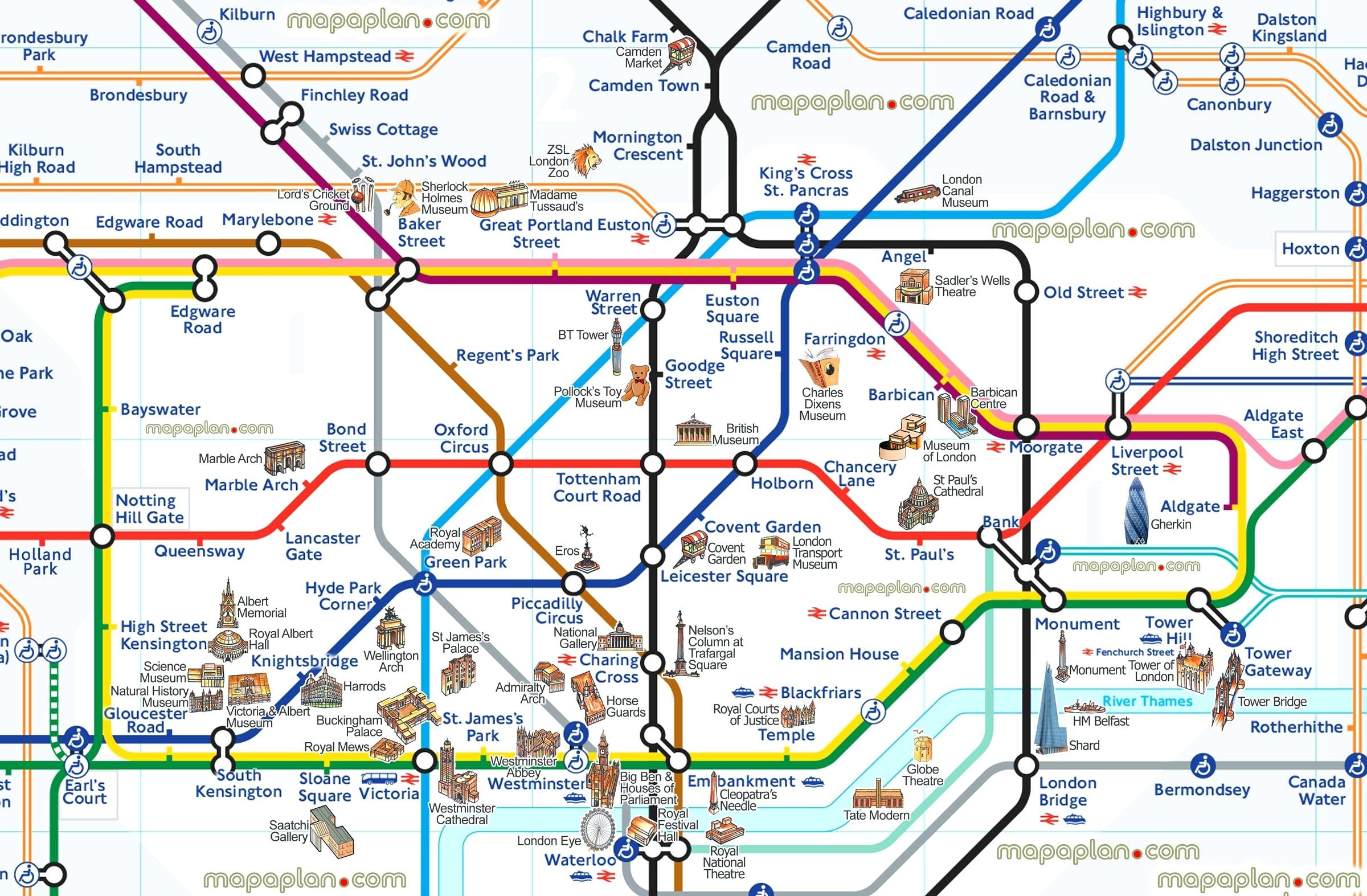 Printable Map London Underground Fresh Map London Landmarks Firmsofcanada