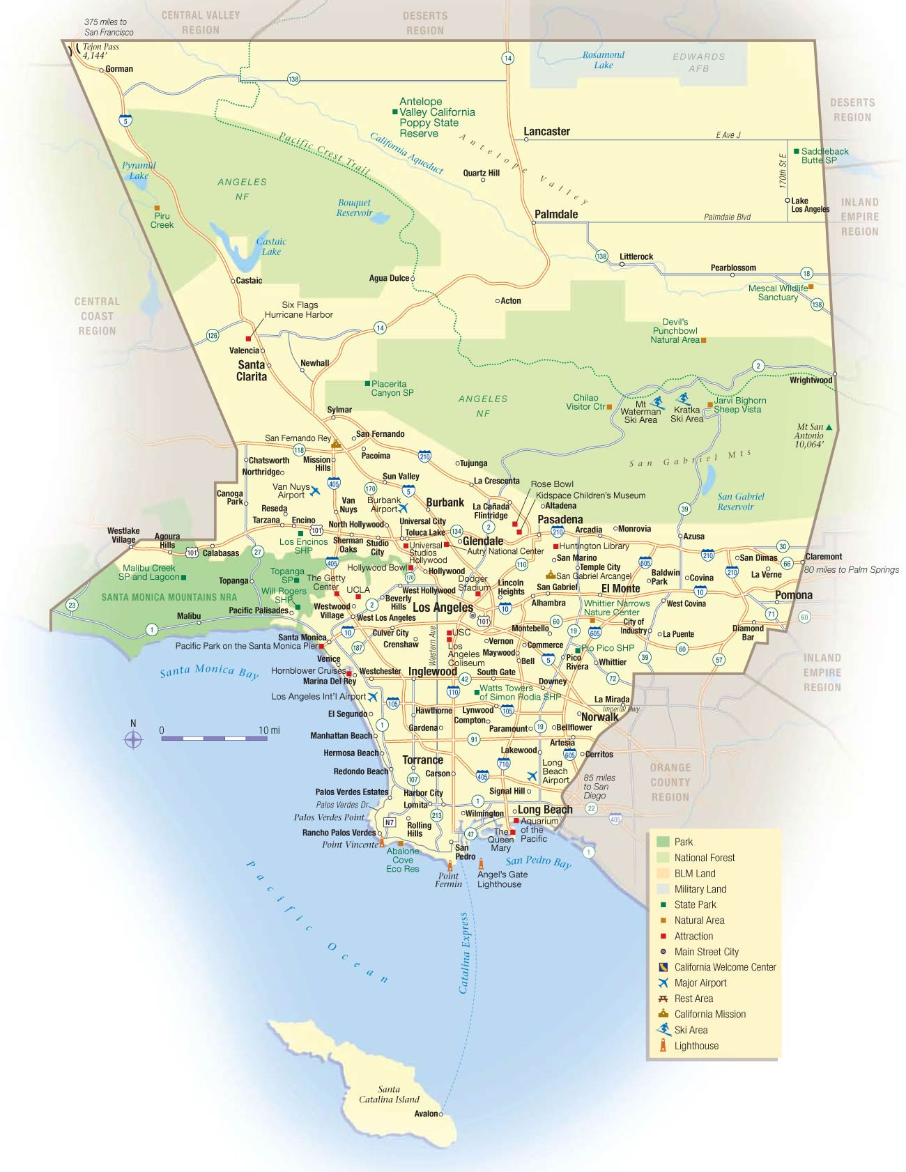 Printable Map Los Angeles Best Of Los Angeles California A Map Printable Maps Los Angeles In Us Map