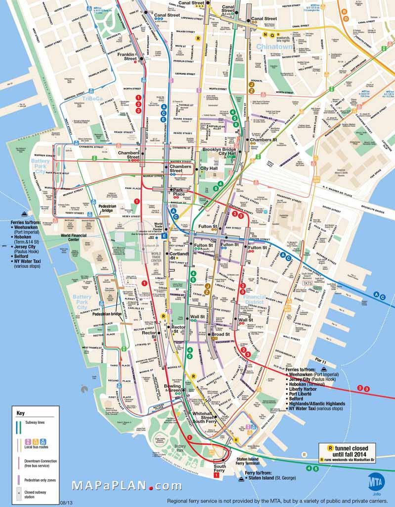 Printable Map Lower Manhattan Awesome Nyc Walking Tourist Map The Ultimate Nerd Guide To New York City