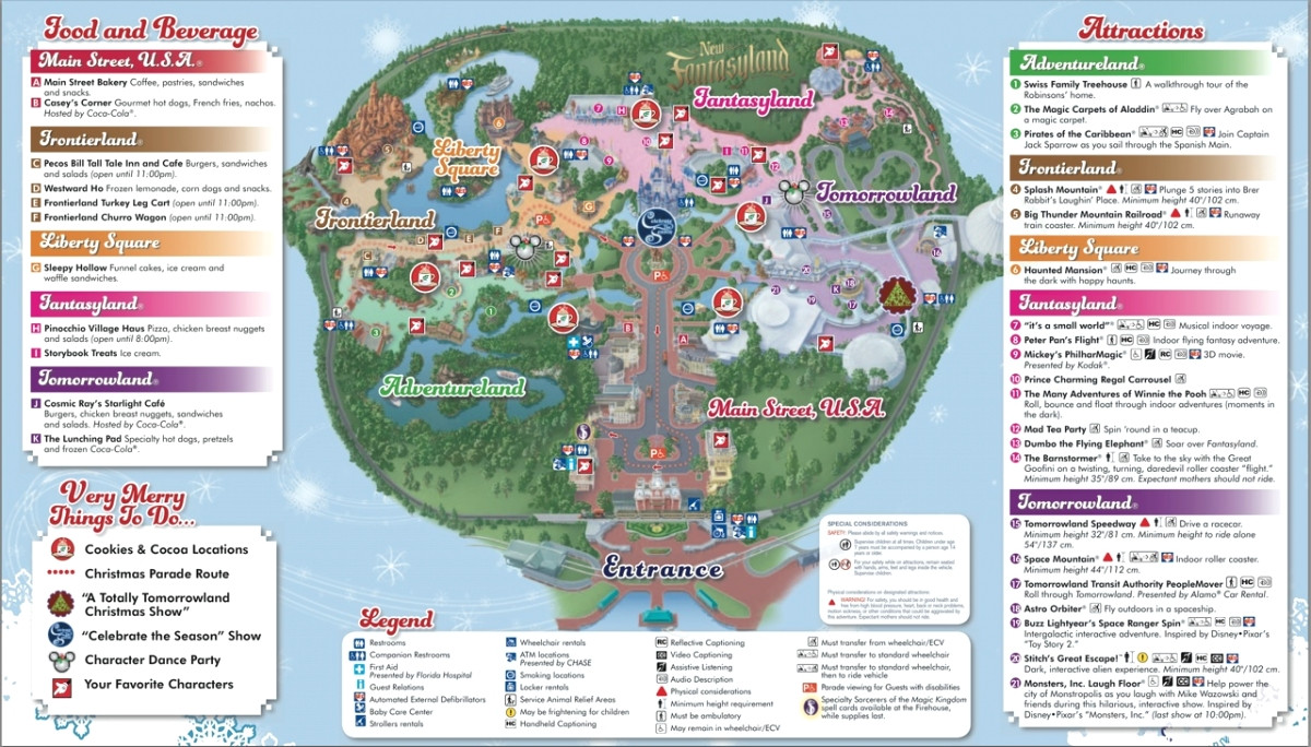 Printable Map Magic Kingdom Luxury Wdwthemeparks Magic Kingdom S Map