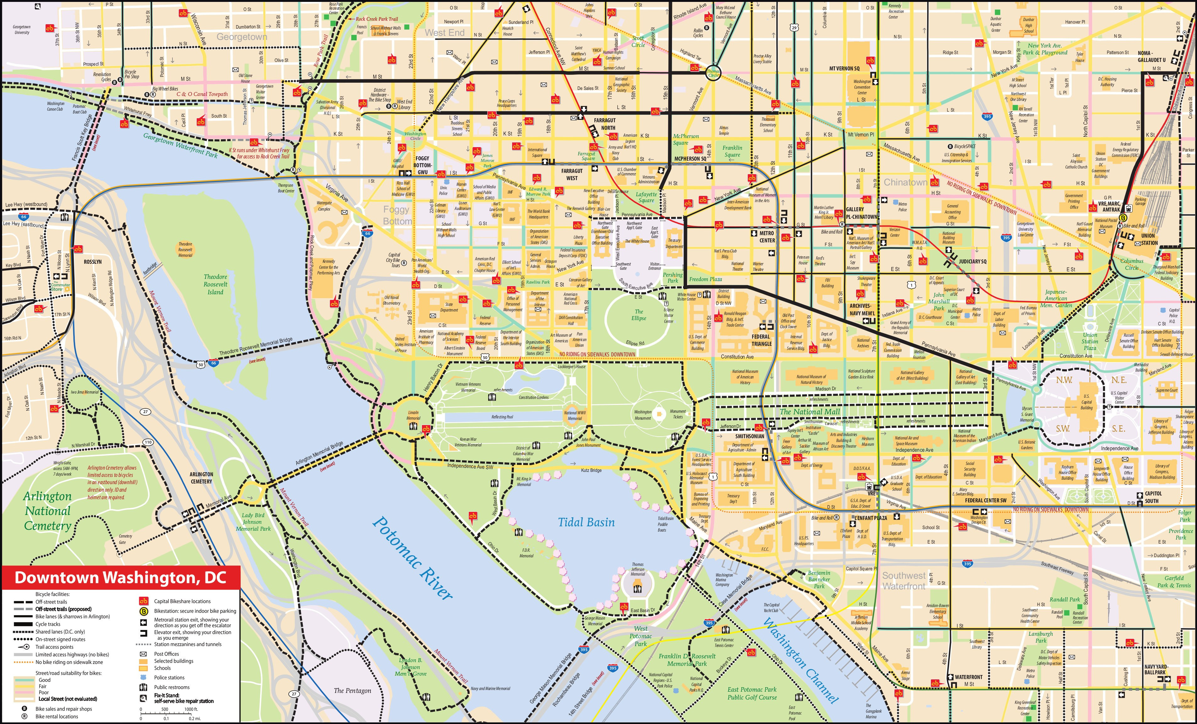 Printable Map National Mall New Examplary Zoo Map Zoo Map National Zoo To Smart National Mall Bike