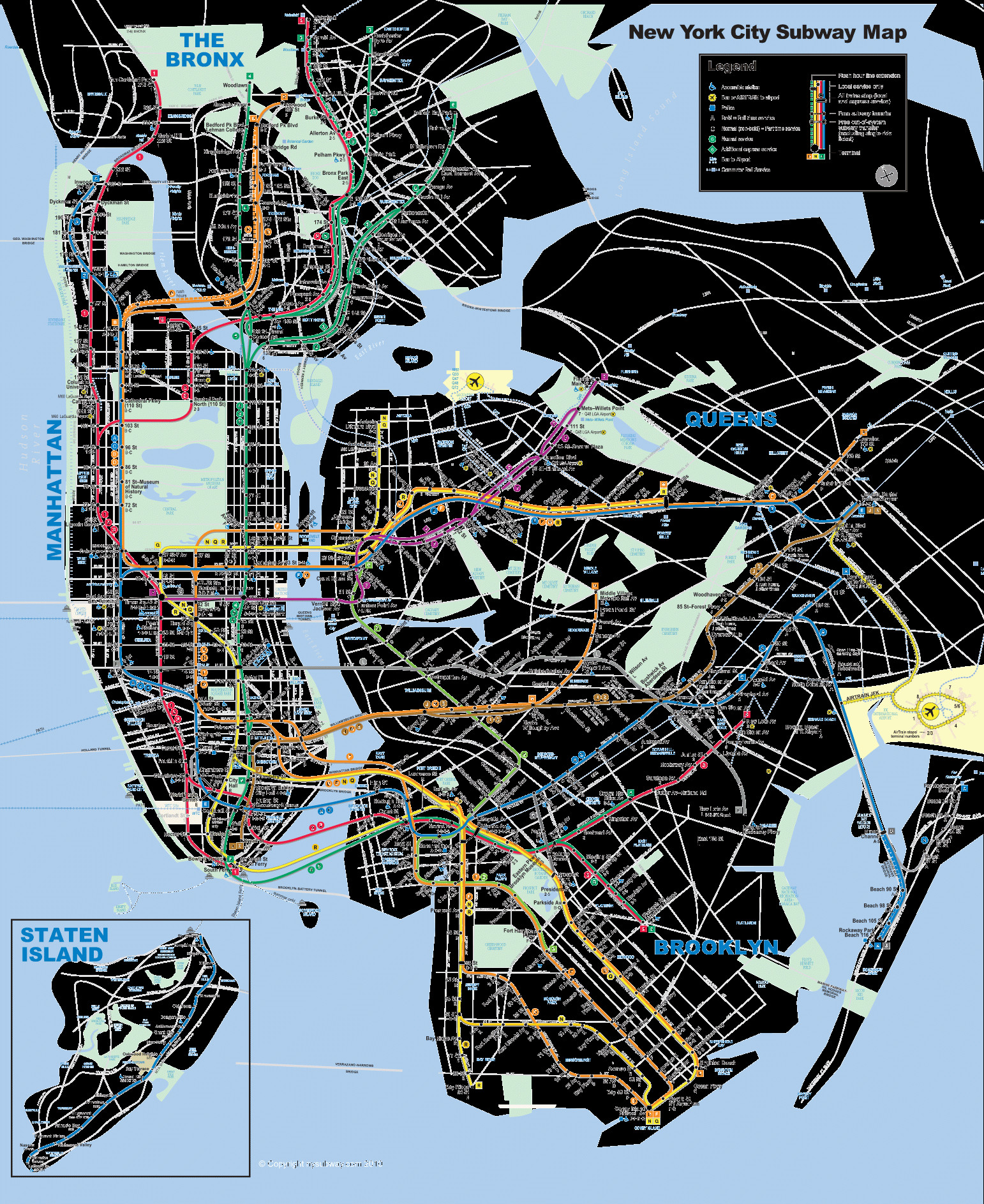 Printable Map New York City Awesome This Cool Map From The 1970s Shows What Nyc S Subway System Could
