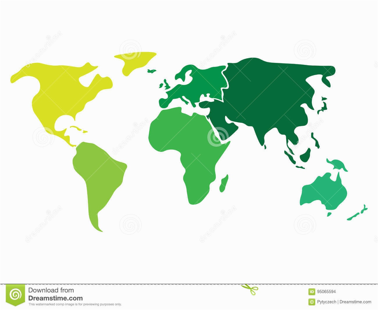 Printable Map Of 7 Continents And 5 Oceans Elegant Multicolored World Map Divided To Six Continents In Different Colors