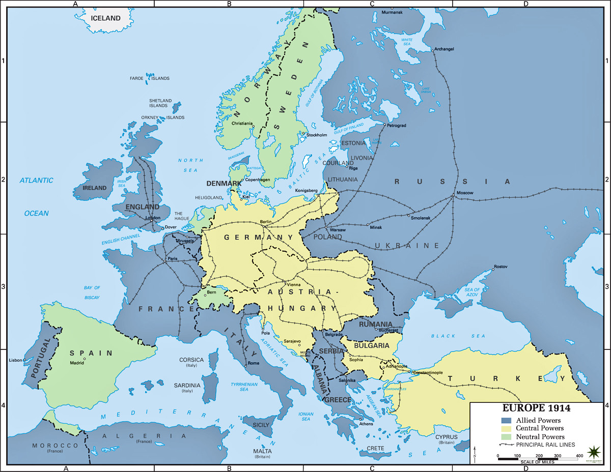 Printable Map Of Europe 1914 Lovely Category Europe 20