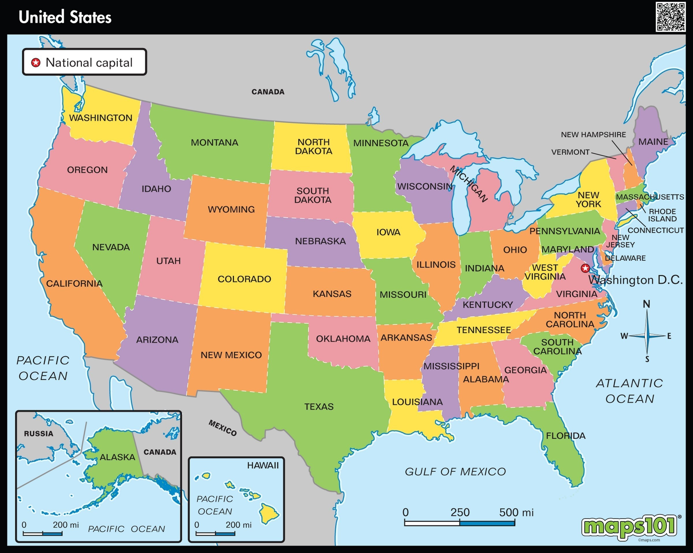 The Political Map The United States Fresh United States Major
