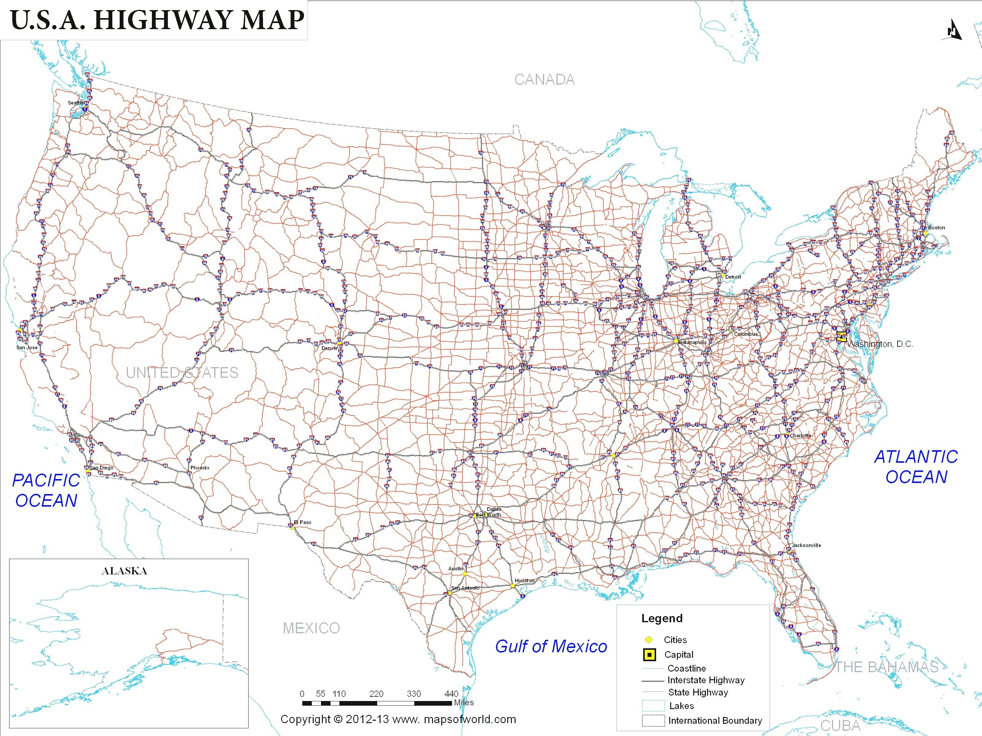 Printable Map Of The United States Highways Best Of California State Map Printable Printable Maps Free Us Map States And