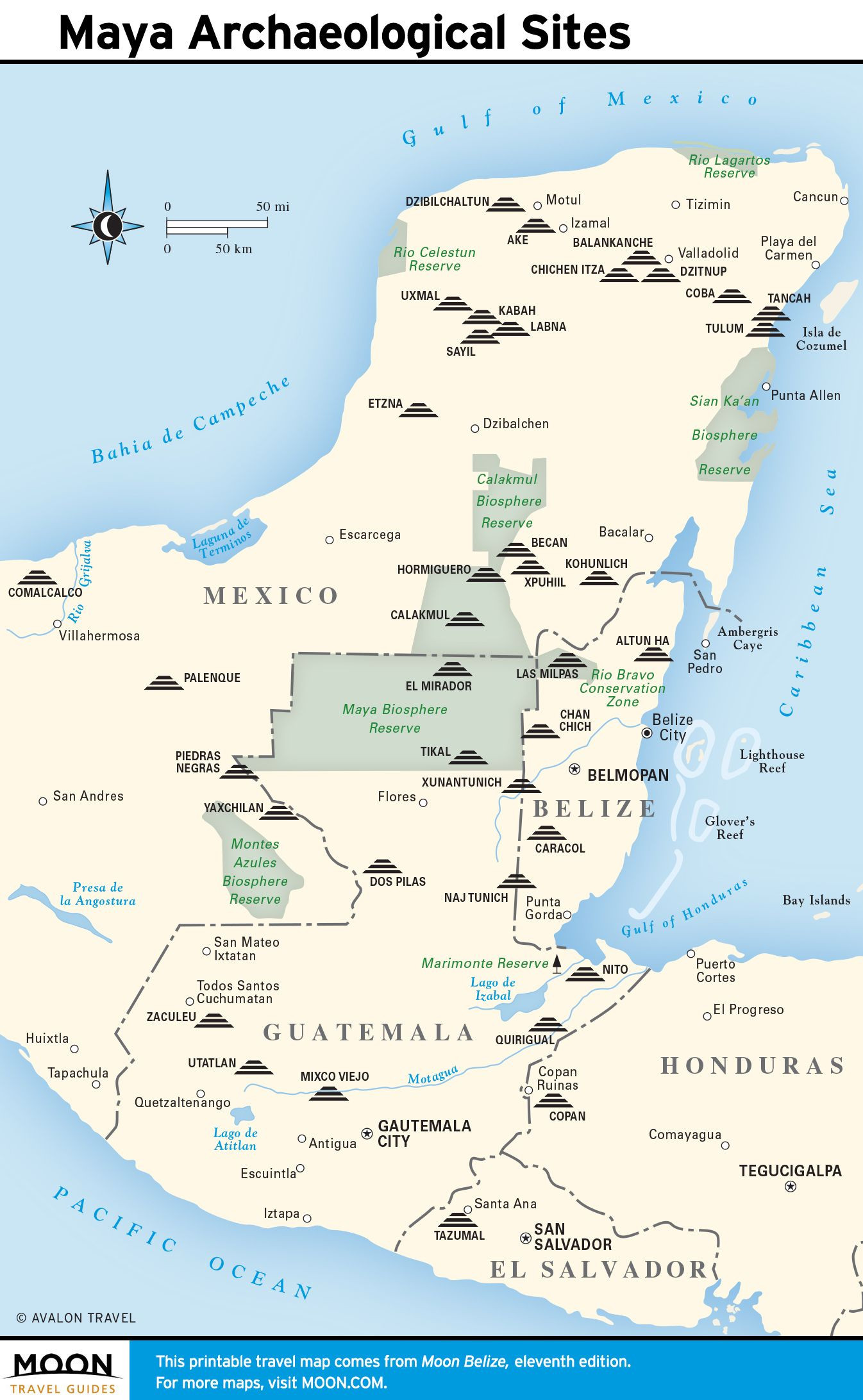 Printable Map Of Xcaret Mexico Awesome Maya Ruins In Belize The Mundo Maya Phantasmagoria