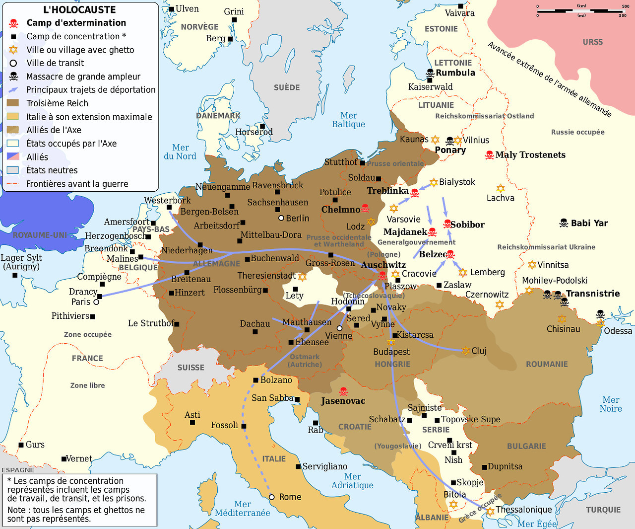 Map Europe Ww2 graph Concentration and Extermination Camps In Europe During World War Ii