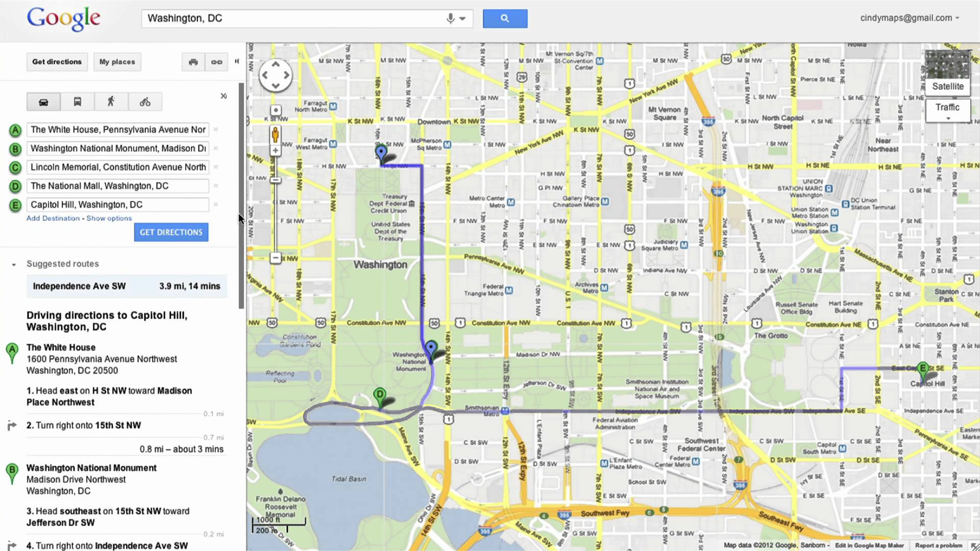 Printable Map Route Lovely Saving Directions In Google Maps