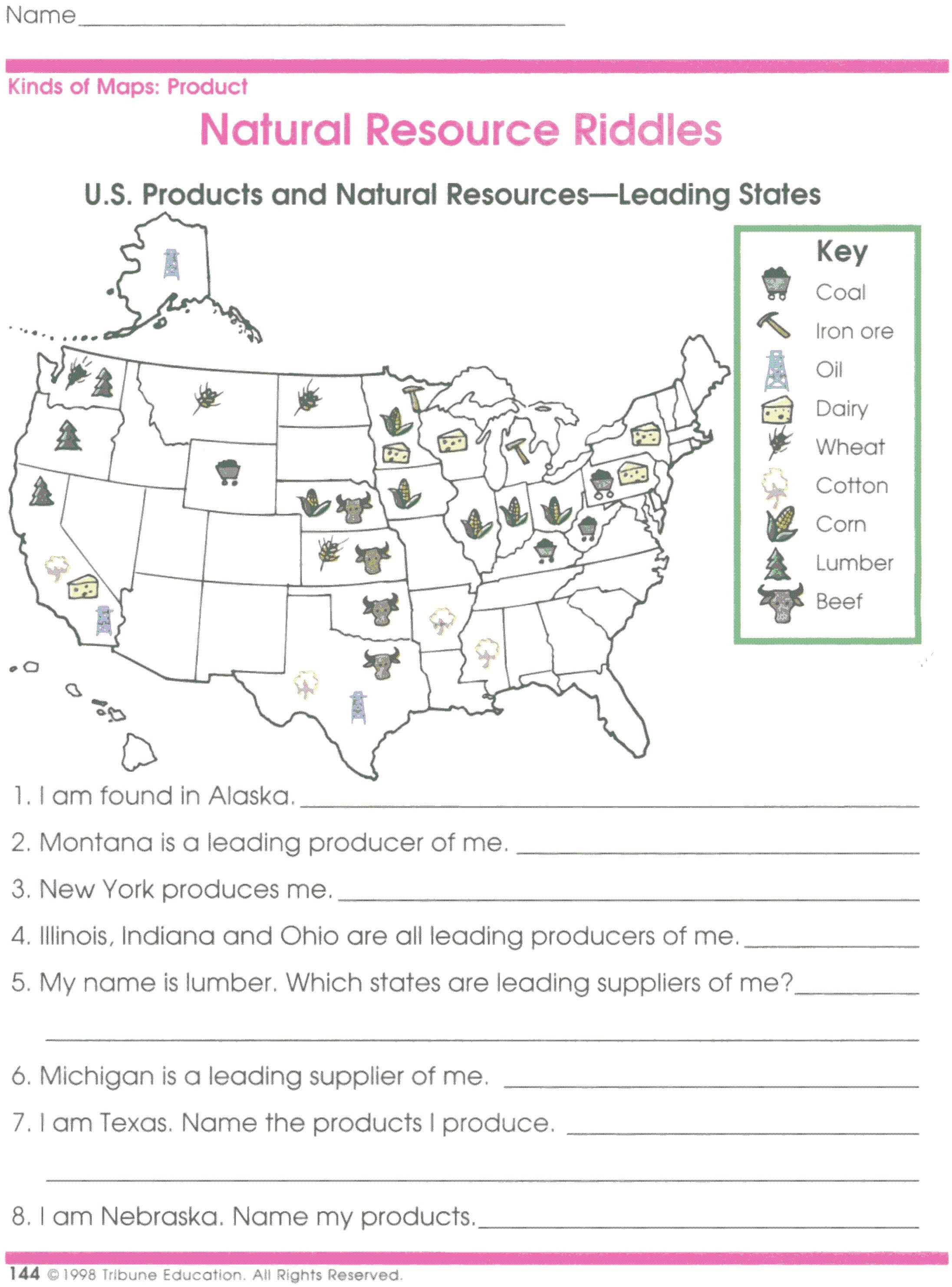 Printable Map Skills Worksheets For 4th Grade Beautiful 4th Grade Landforms Worksheet Inspirationa 5th Grade Worksheet Image