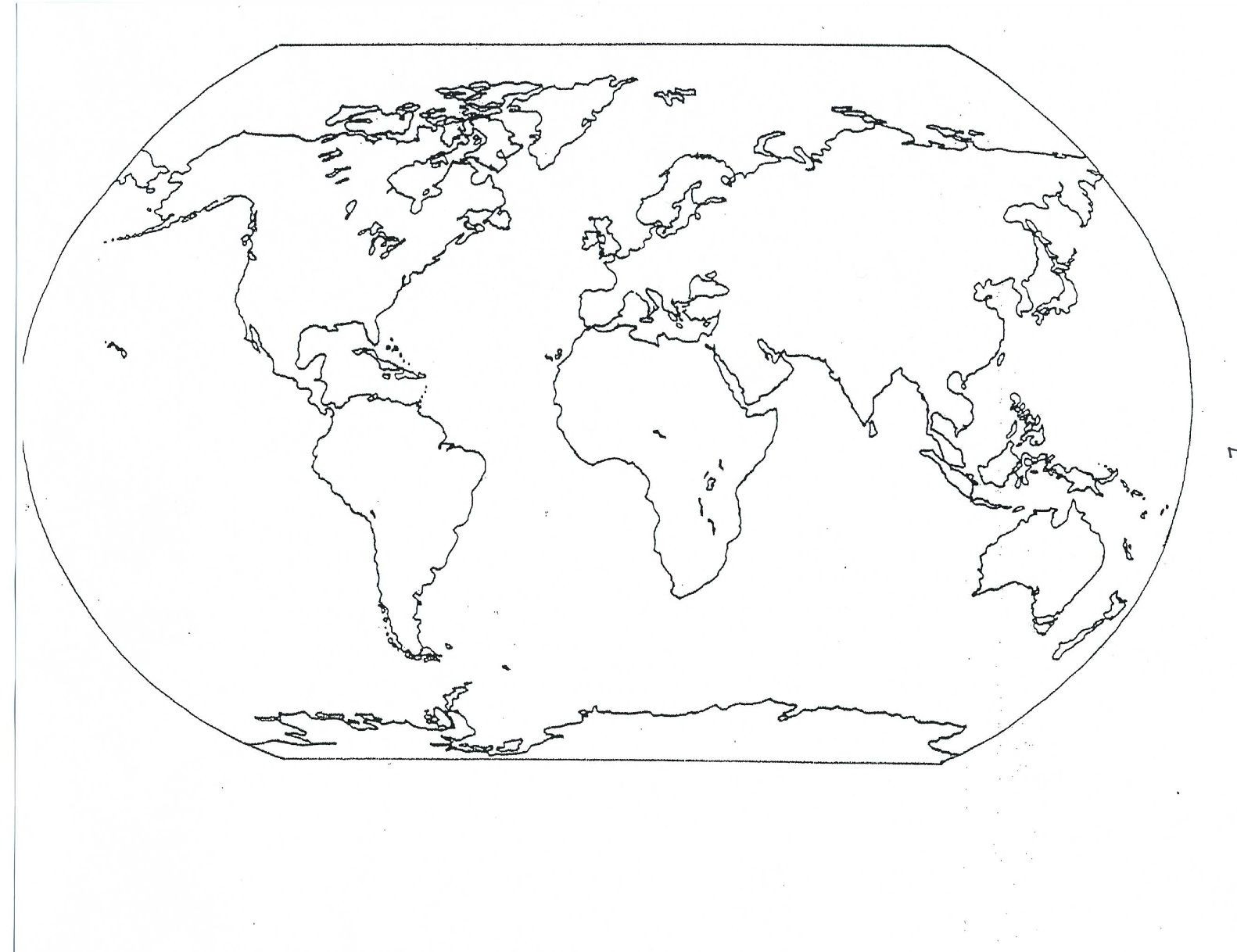 Printable Map Test Practice Best Of Blank World Map 2nd Grade Pinterest