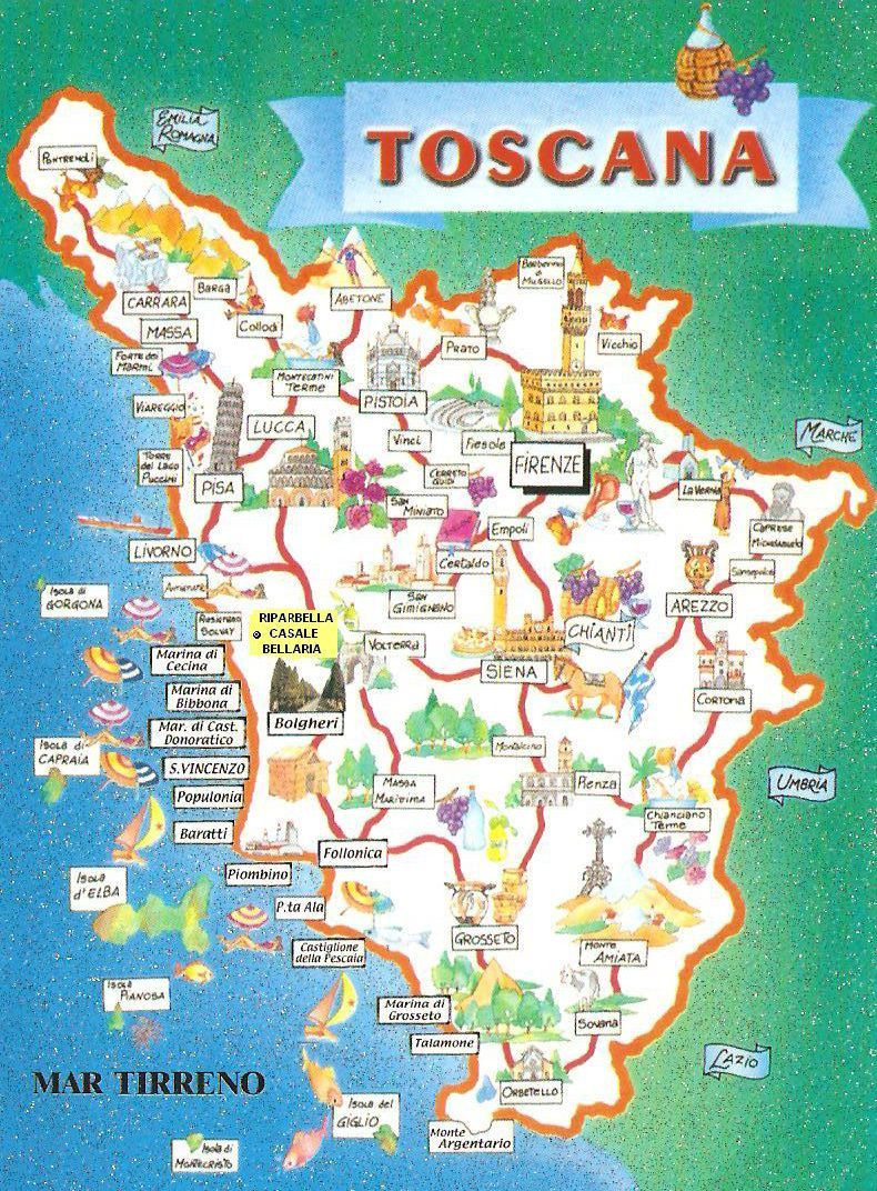 Printable Map Tuscany Fresh Toscana Life And Stuff Pinterest