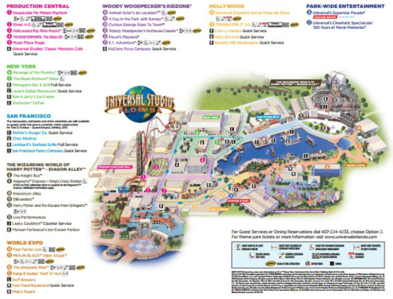 Printable Map Universal Studios Orlando Awesome Maps Of Universal Orlando Resort S Parks And Hotels