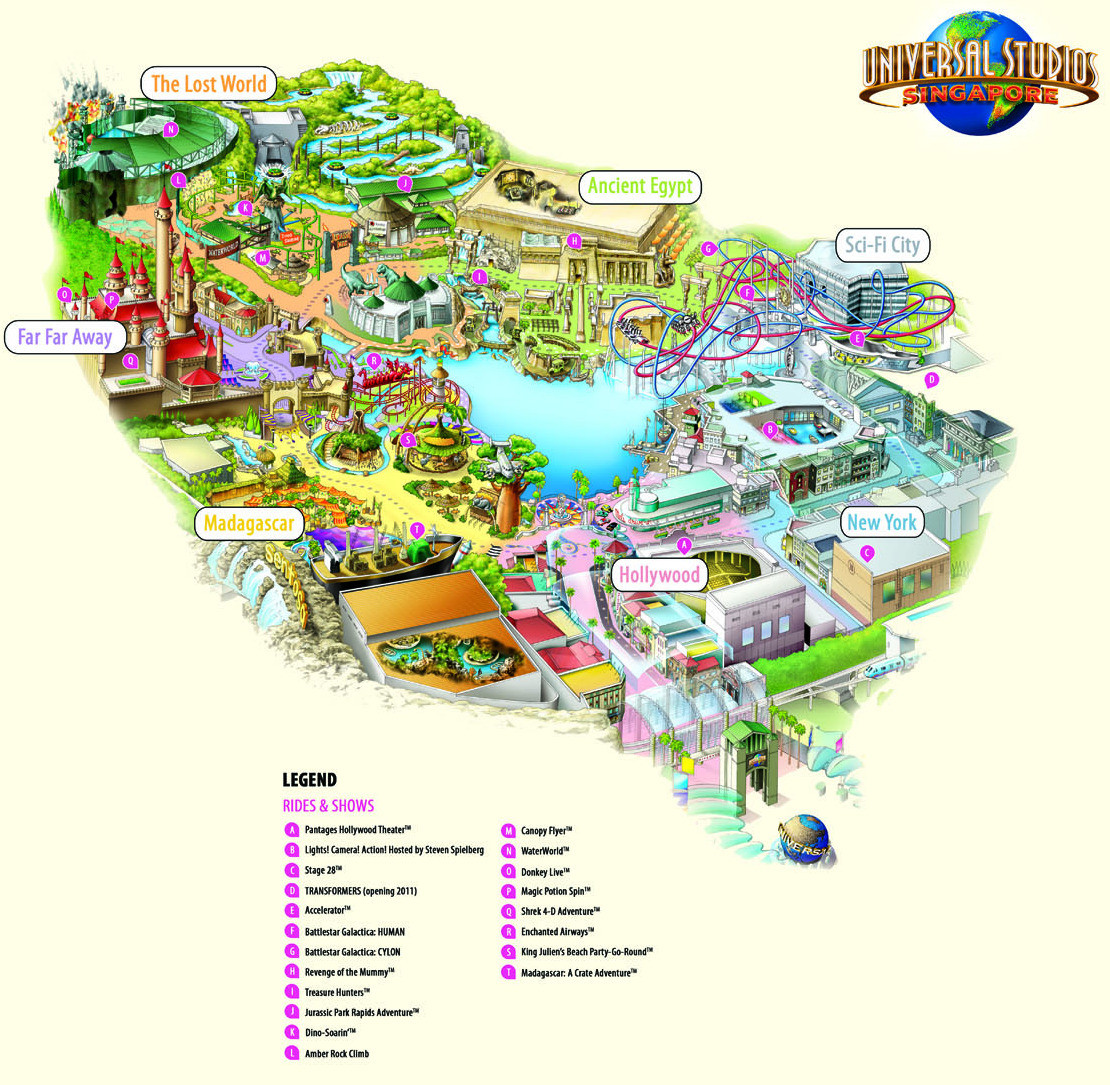 Printable Map Universal Studios Orlando Inspirational First Look At The Theme Park Map For Universal Studios Singapore