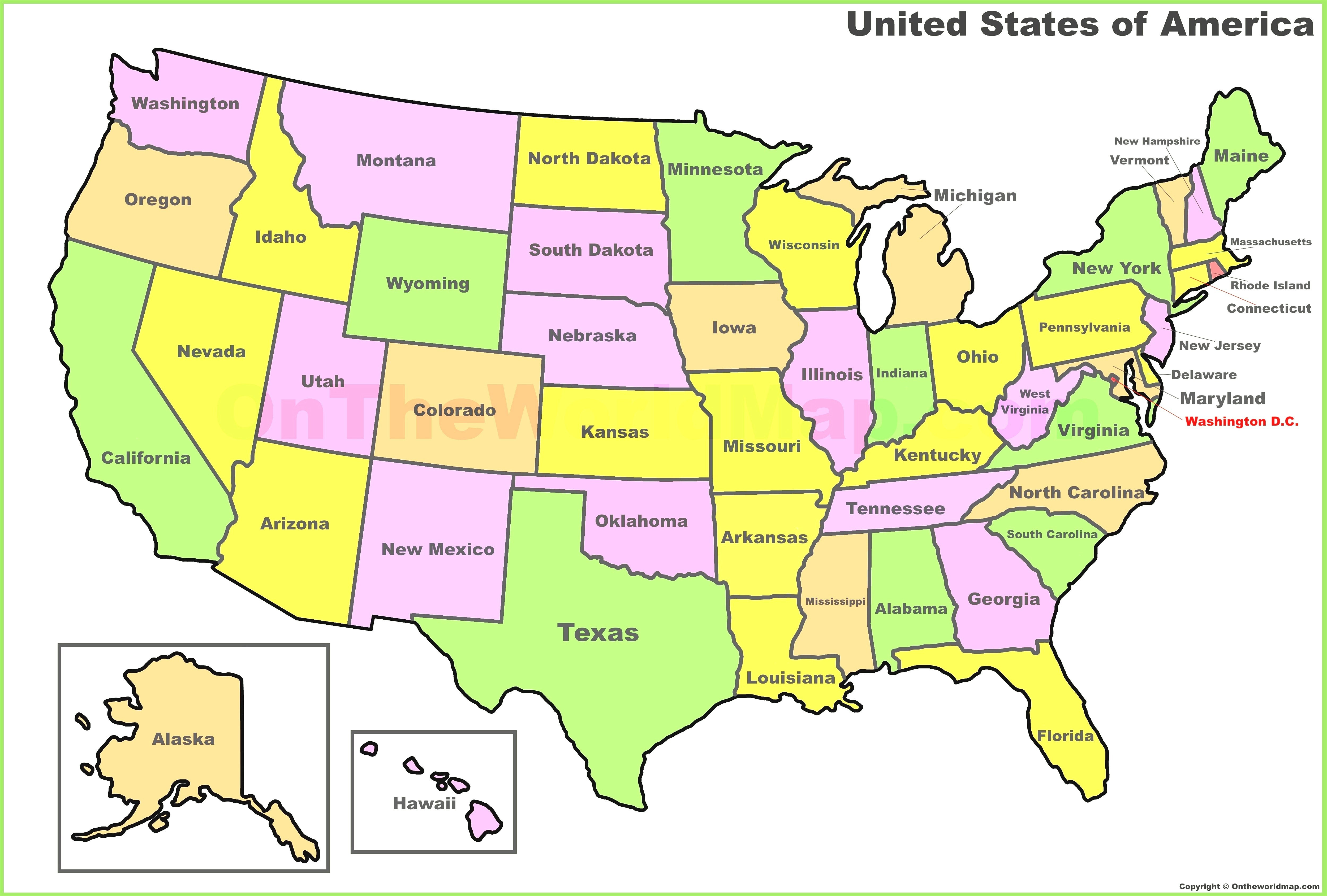 United States Map With The States And Capitals Valid Map Us States